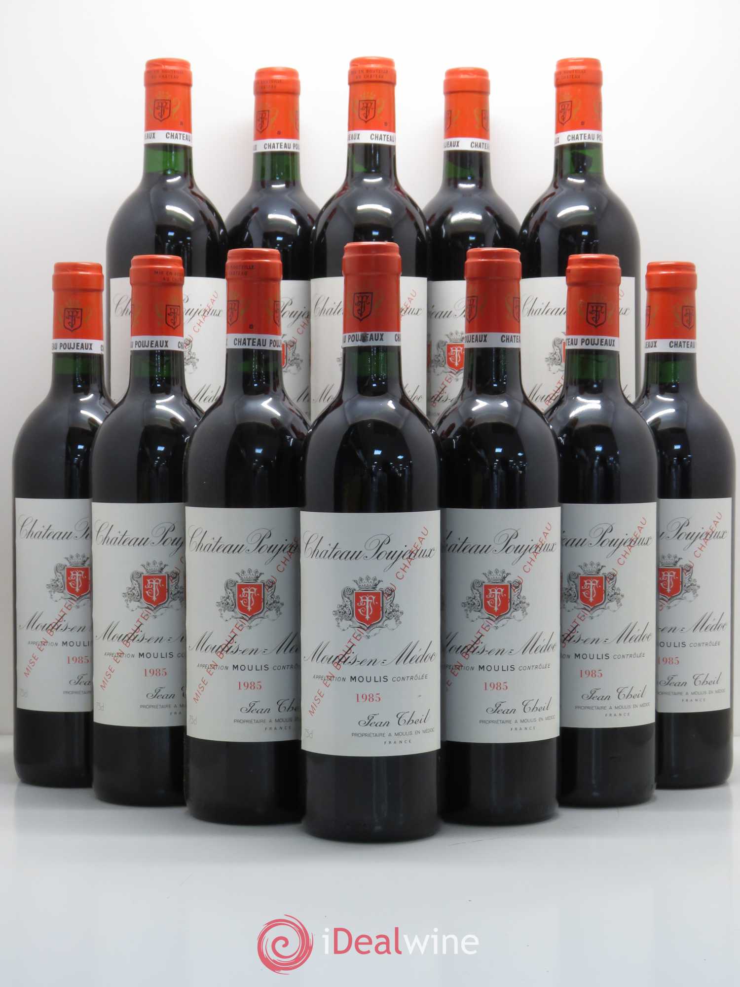 Château Poujeaux 1985 - Lot de 12 bouteilles - 0
