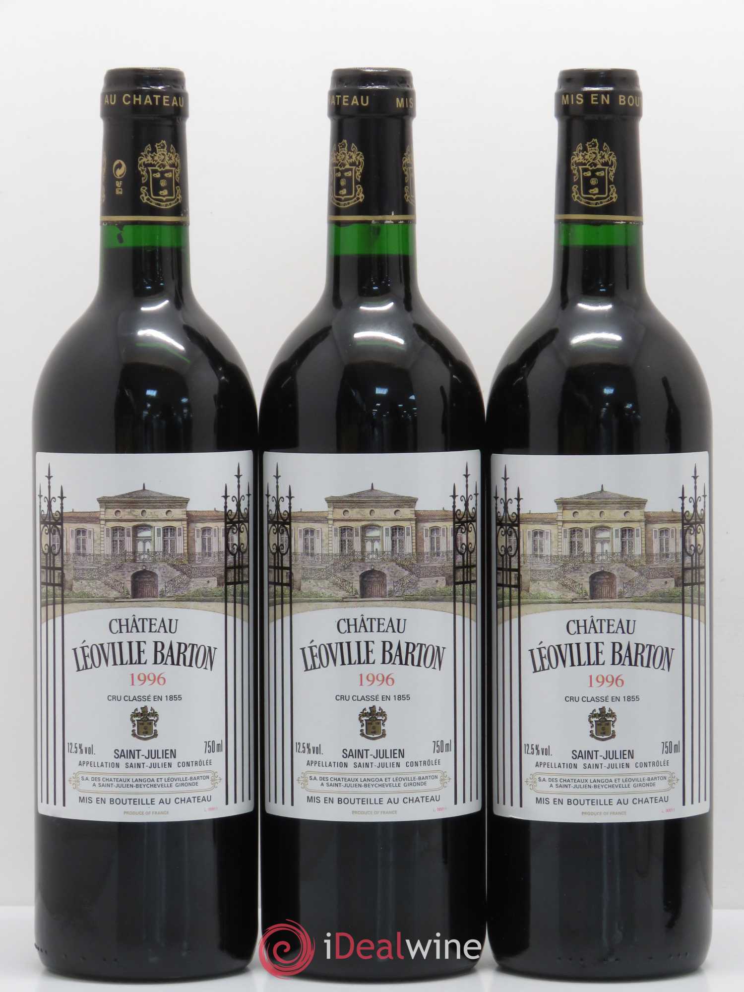 Château Léoville Barton 2ème Grand Cru Classé 1996 - Lot de 12 bouteilles - 4