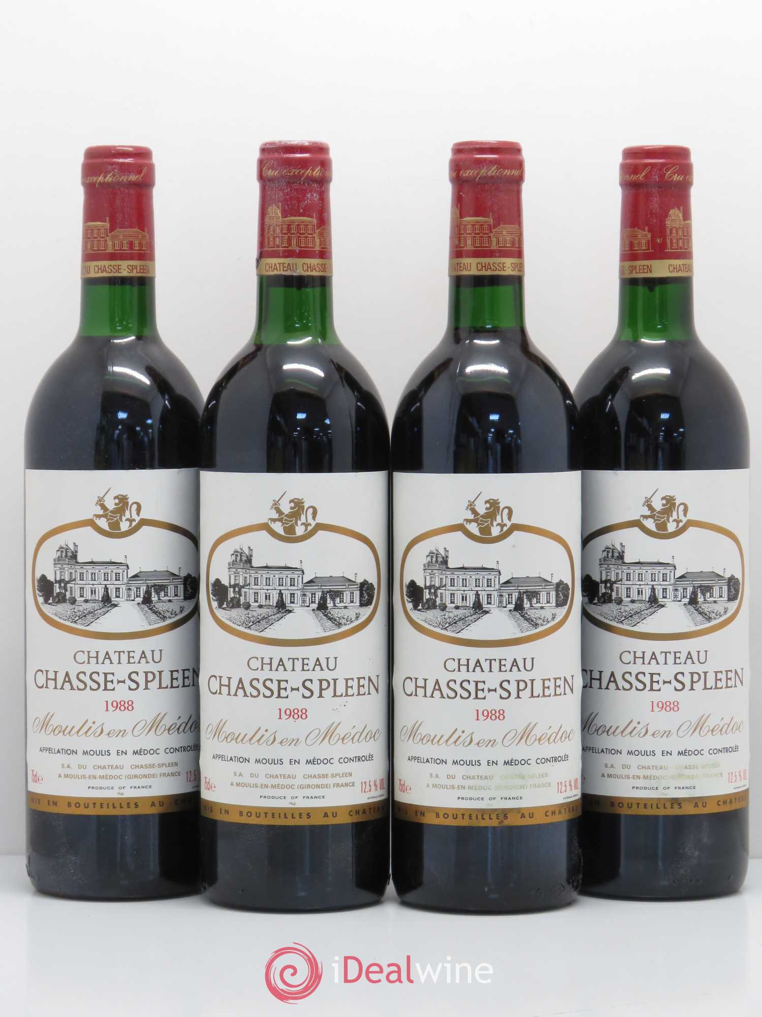 Château Chasse Spleen 1988 - Lot de 10 bouteilles - 1