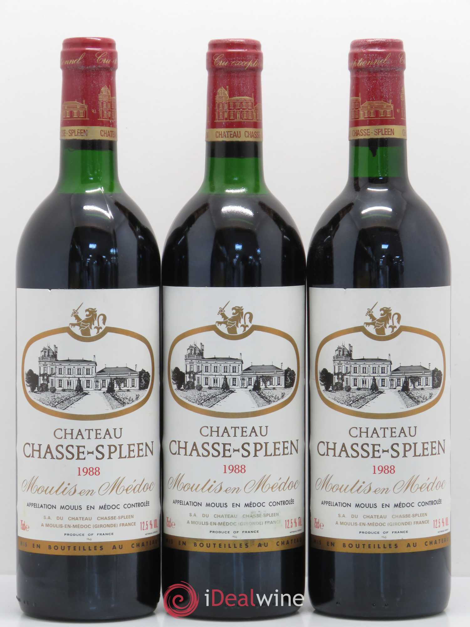 Château Chasse Spleen 1988 - Lot de 10 bouteilles - 2