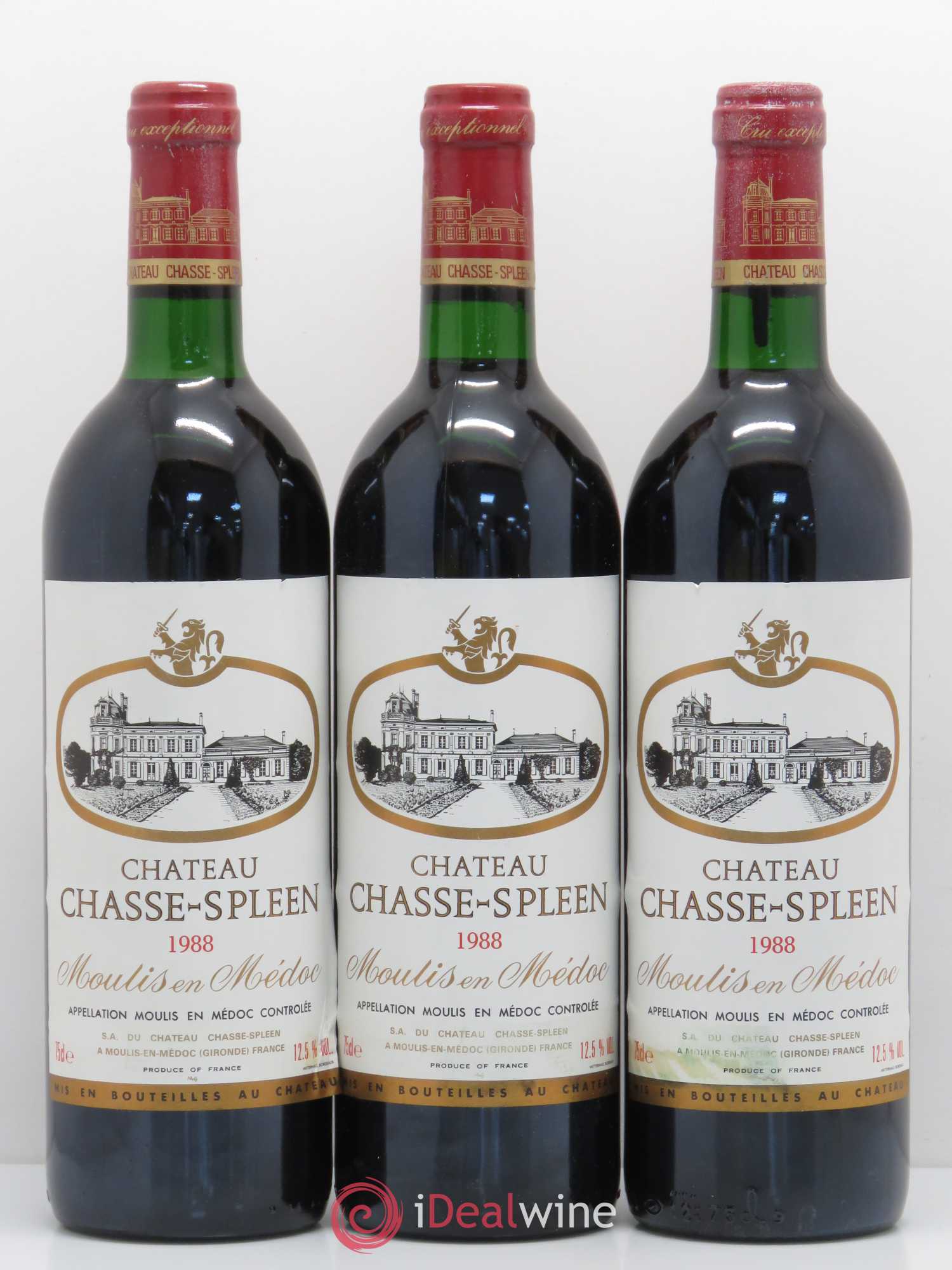 Château Chasse Spleen 1988 - Lot de 10 bouteilles - 3