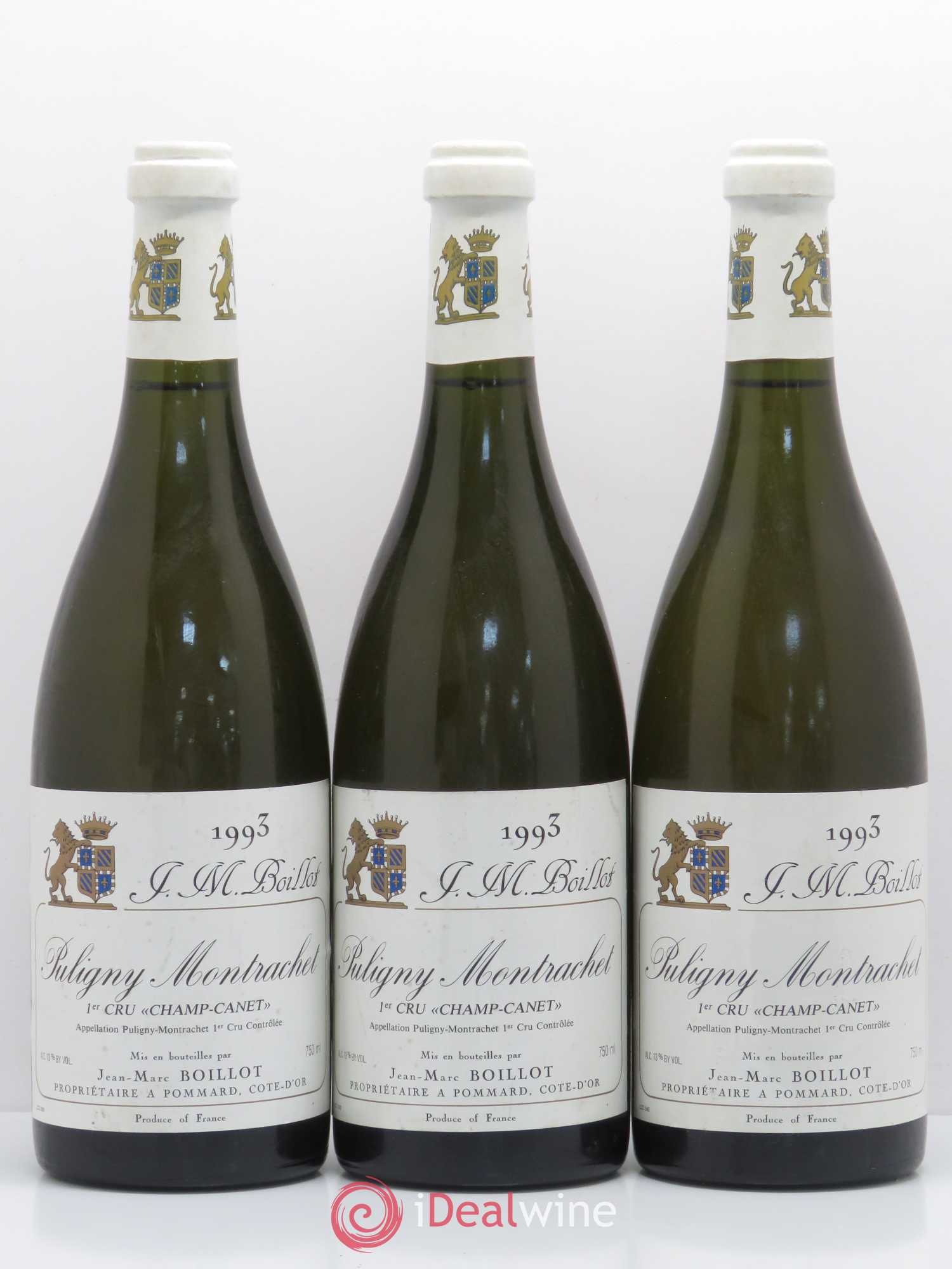 Puligny-Montrachet 1er Cru Champ Canet Jean-Marc Boillot 1993 - Lotto di 3 bottiglie - 0