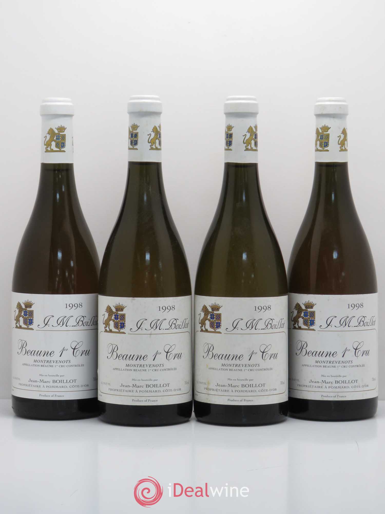 Beaune 1er Cru Montrevenots Jean-Marc Boillot 1998 - Posten von 4 Flaschen - 0