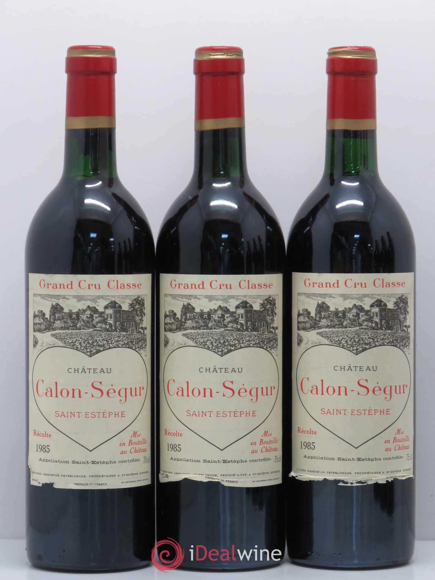Château Calon Ségur 3ème Grand Cru Classé 1985 - Lot de 6 bouteilles - 1
