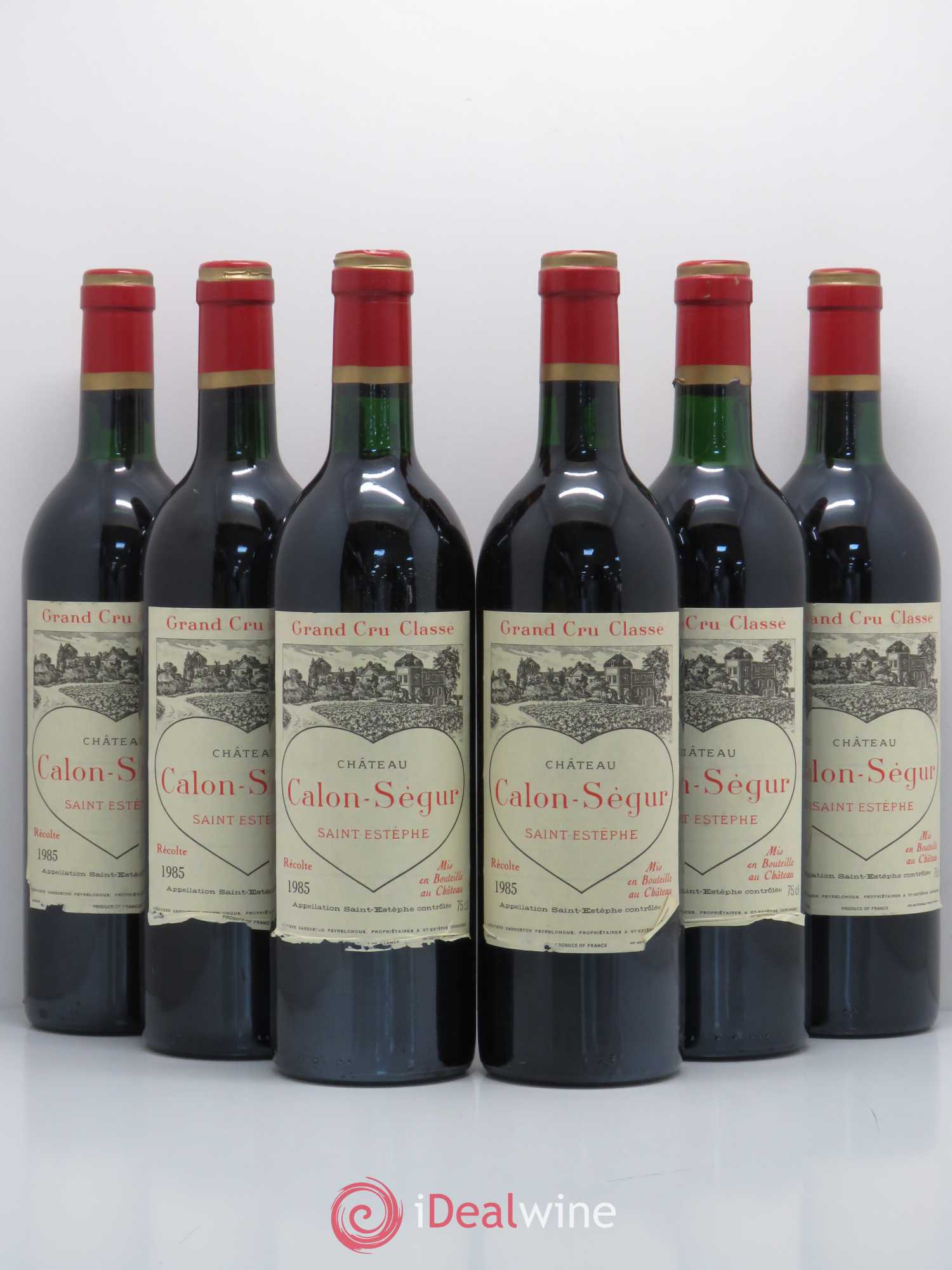 Château Calon Ségur 3ème Grand Cru Classé 1985 - Lot de 6 bouteilles - 0