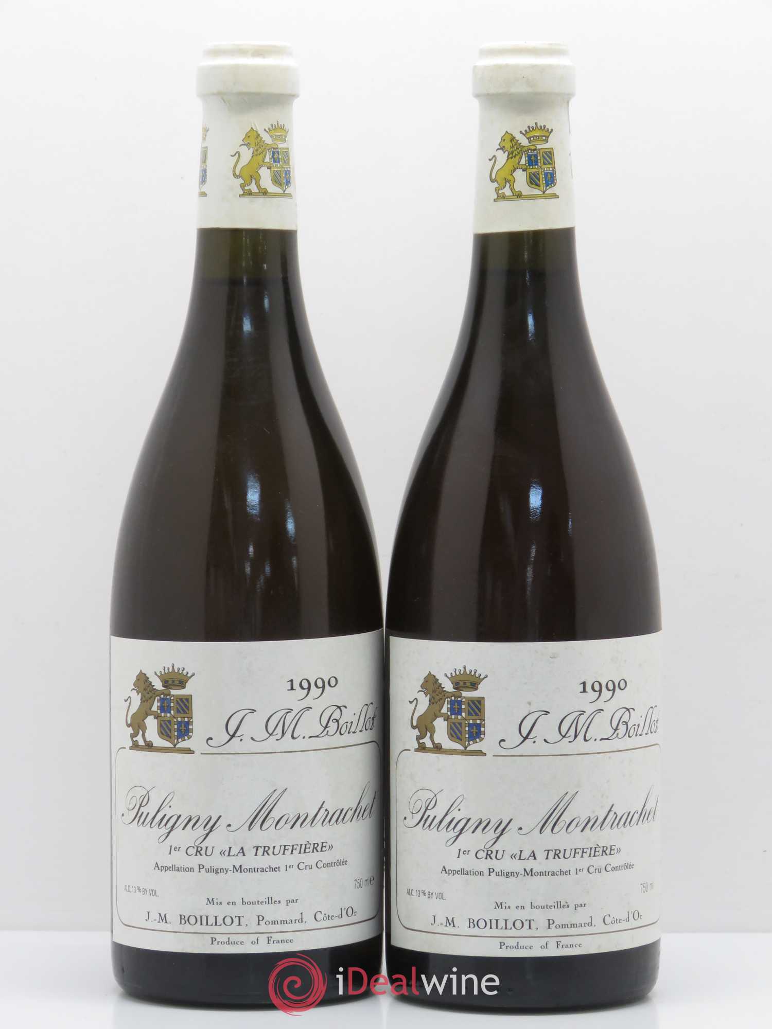 Puligny-Montrachet 1er Cru La Truffière Jean-Marc Boillot 1990 - Posten von 2 Flaschen - 0