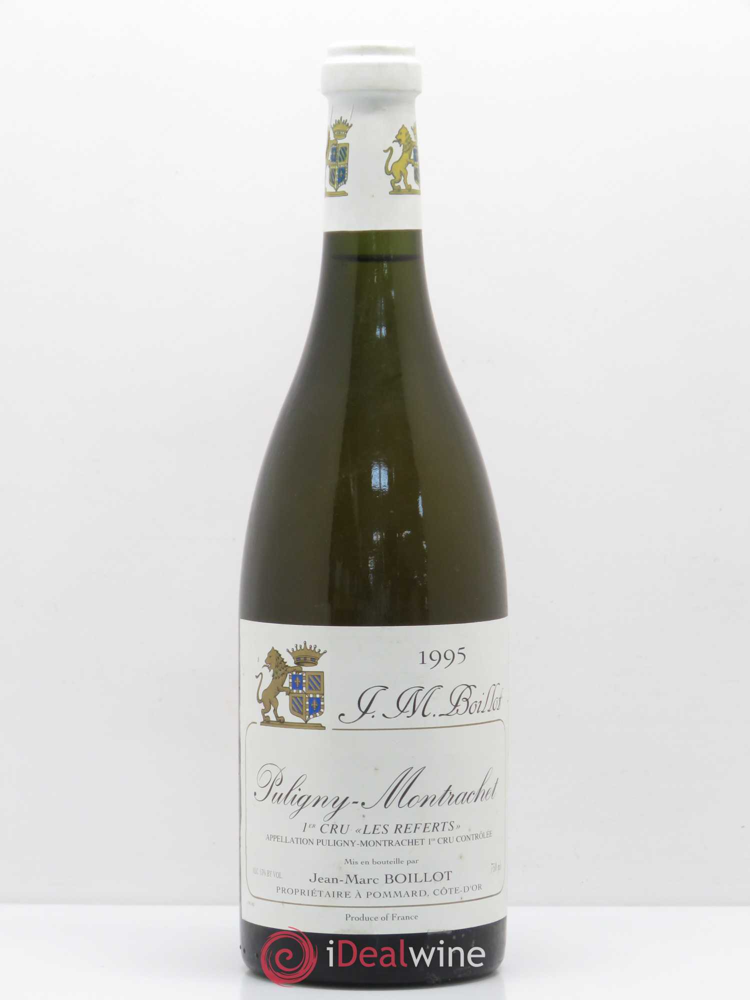 Puligny-Montrachet 1er Cru Les Referts Jean-Marc Boillot 1995 - Posten von 1 Flasche - 0