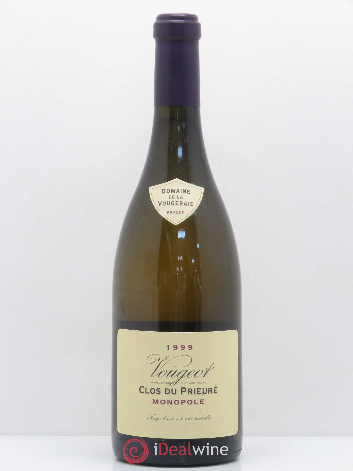 Vougeot Clos du Prieuré Domaine de la Vougeraie 1999 - Posten von 1 Flasche - 0