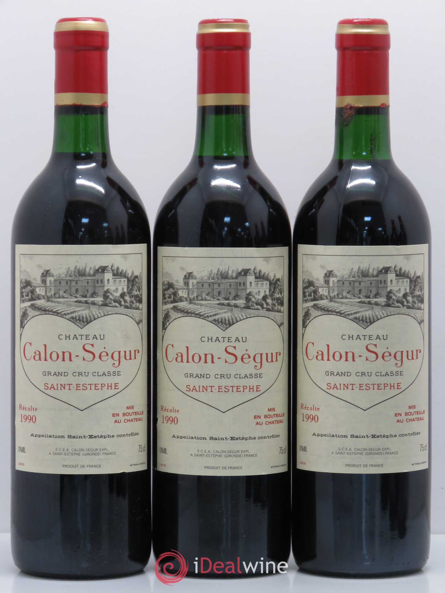 Château Calon Ségur 3ème Grand Cru Classé 1990 - Lot de 12 bouteilles - 2