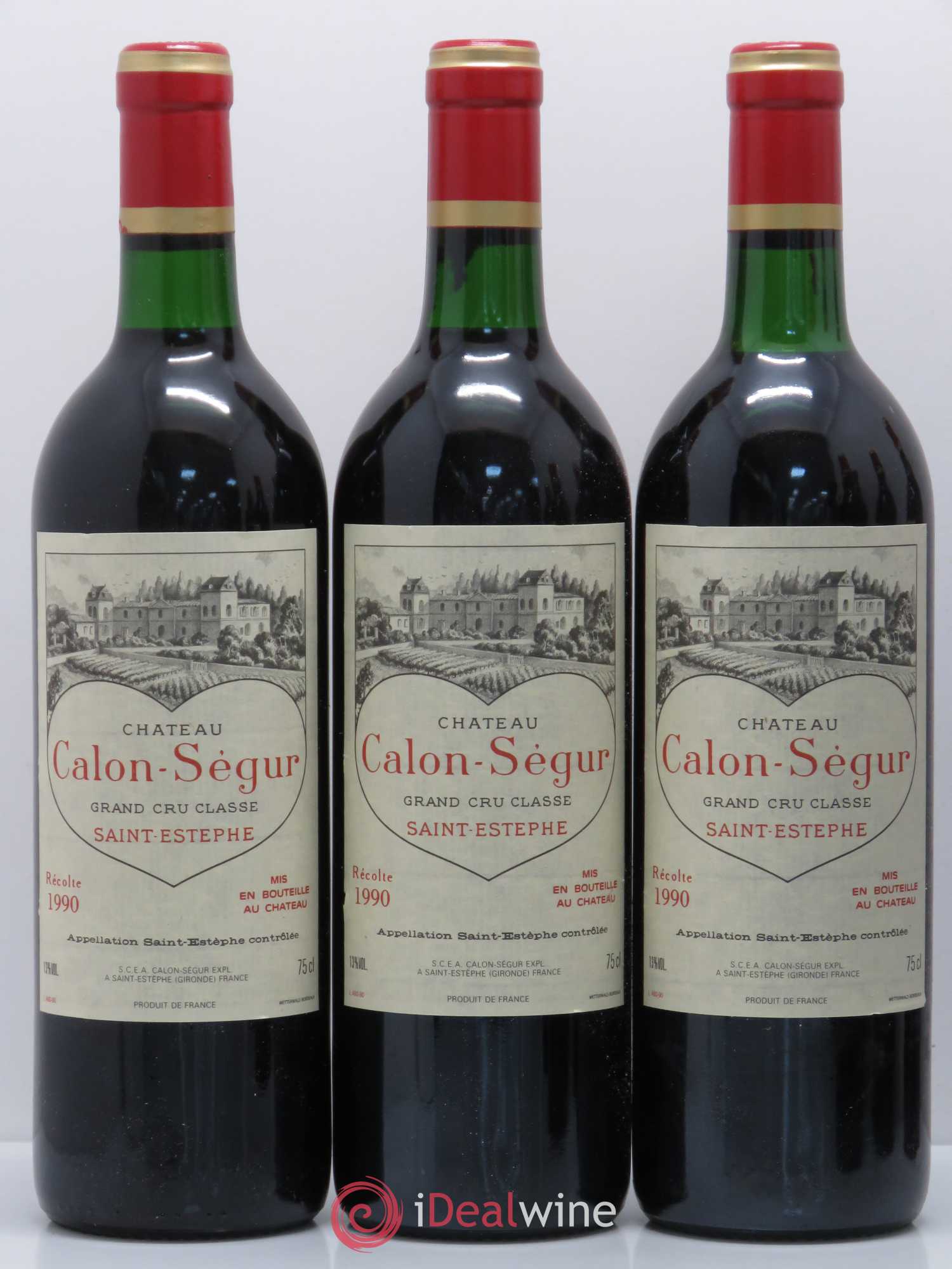 Château Calon Ségur 3ème Grand Cru Classé 1990 - Lot de 12 bouteilles - 4