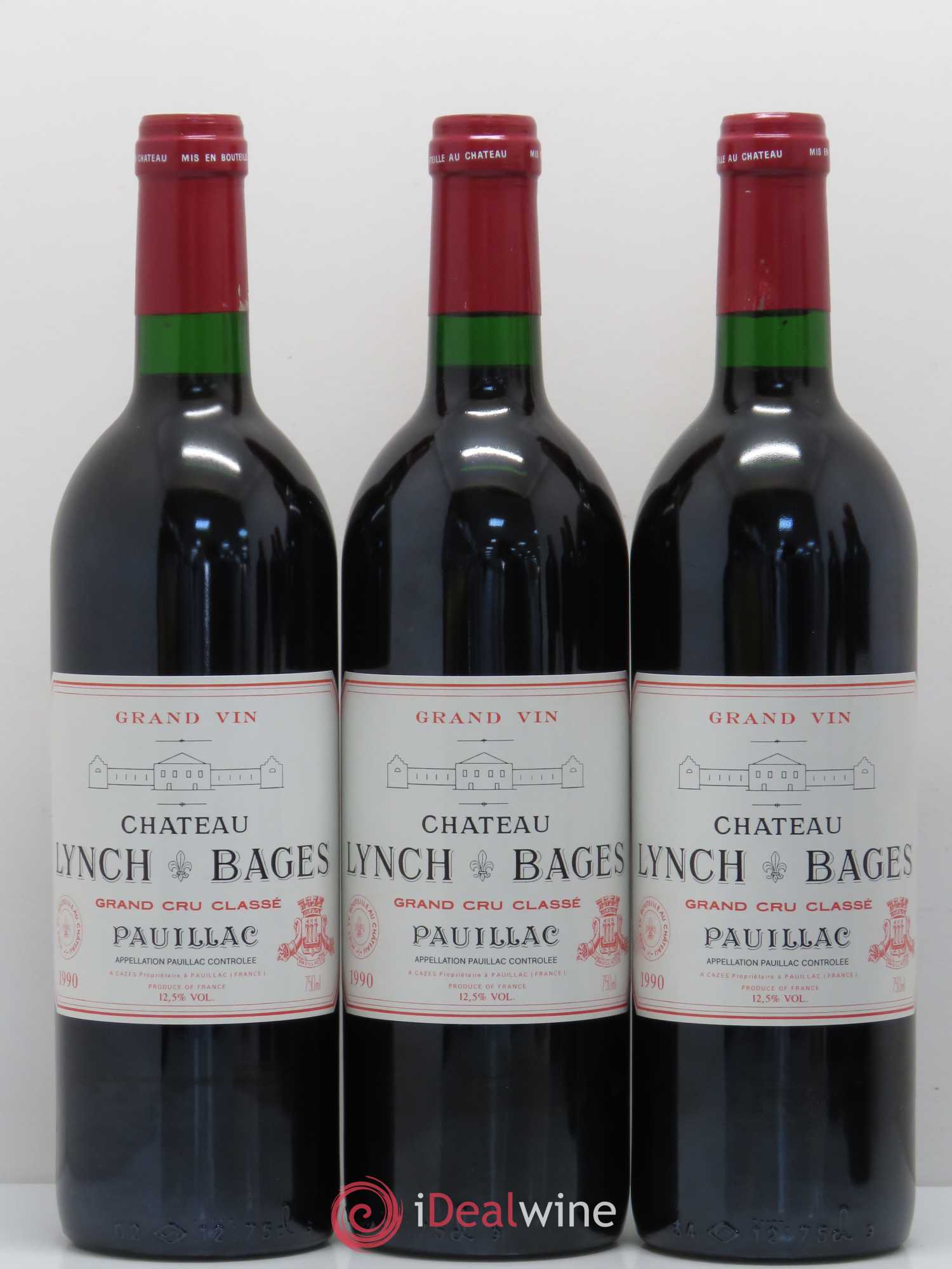 Château Lynch Bages 5ème Grand Cru Classé 1990 - Lot de 12 bouteilles - 3