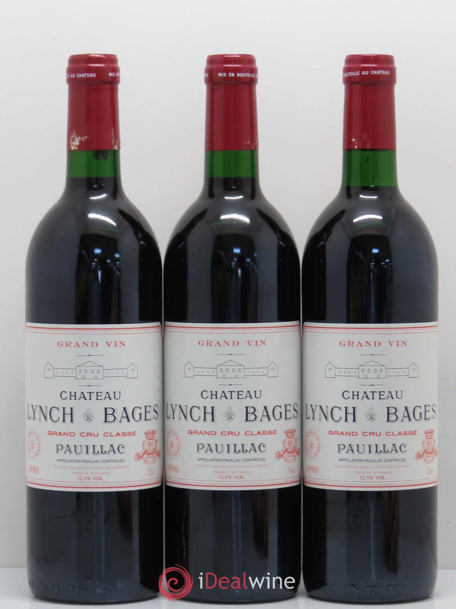 Château Lynch Bages 5ème Grand Cru Classé 1990 - Lot de 12 bouteilles - 5