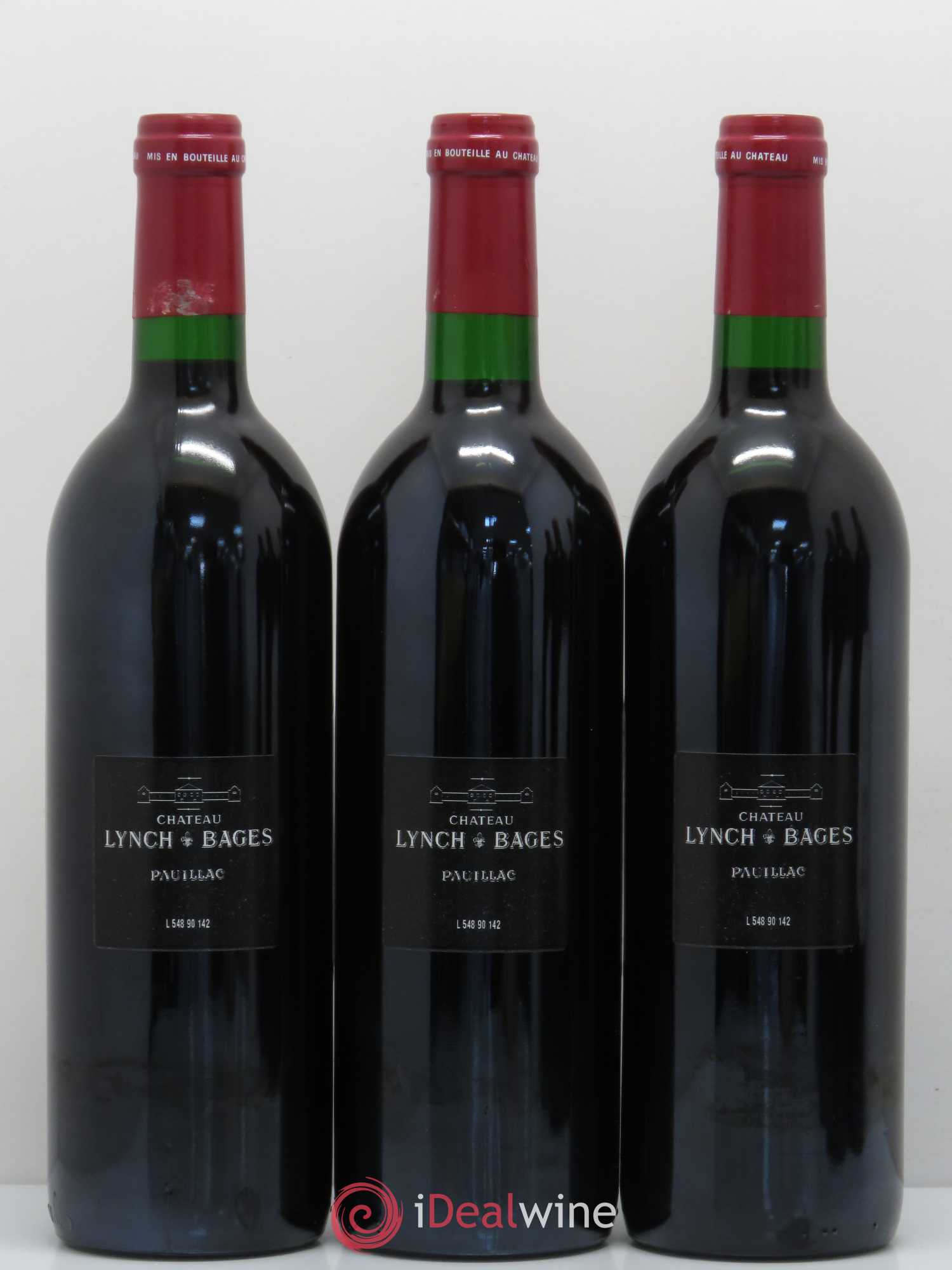 Château Lynch Bages 5ème Grand Cru Classé 1990 - Lot de 12 bouteilles - 8