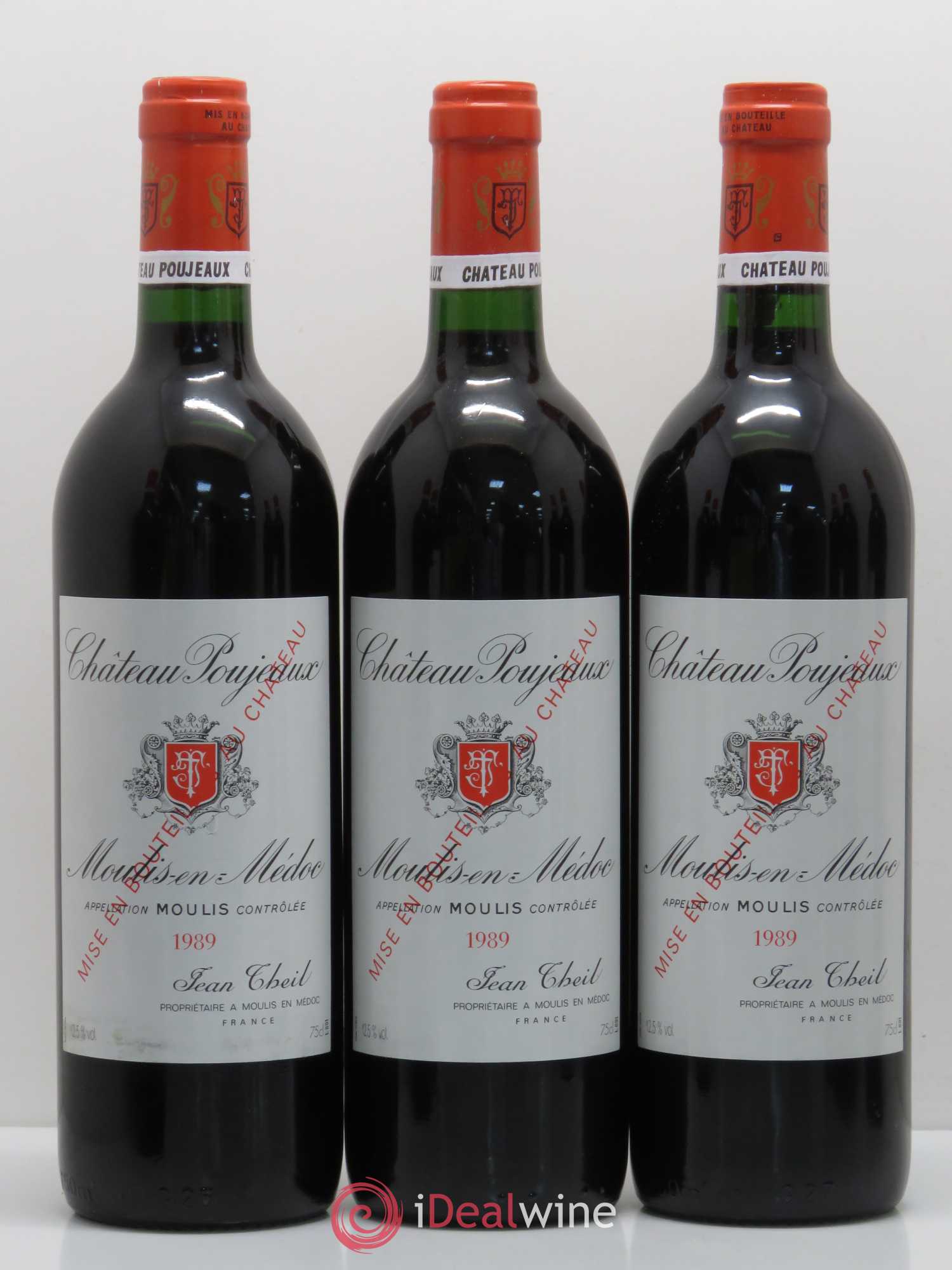 Château Poujeaux 1989 - Lot de 12 bouteilles - 2