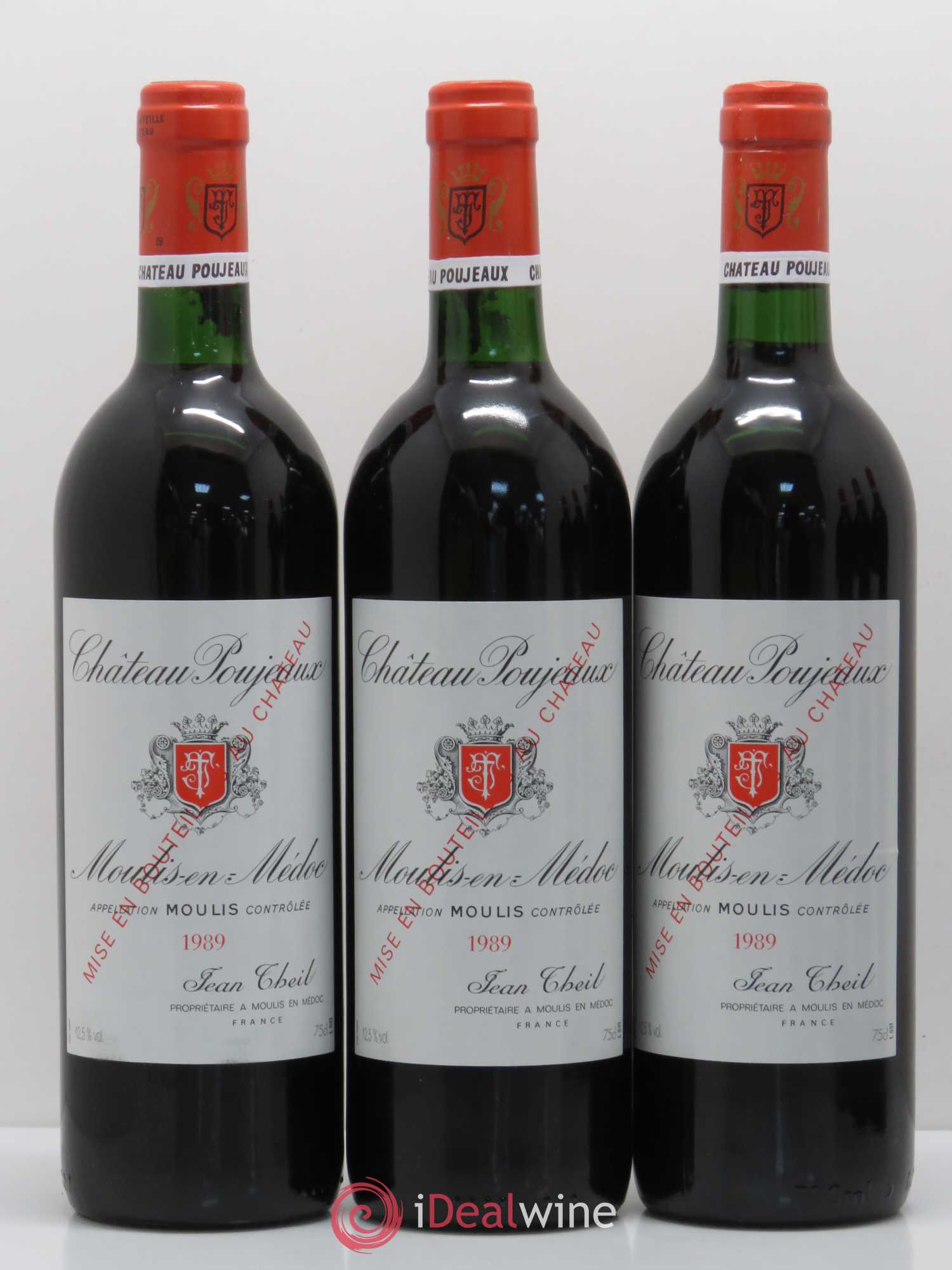 Château Poujeaux 1989 - Lot de 12 bouteilles - 3