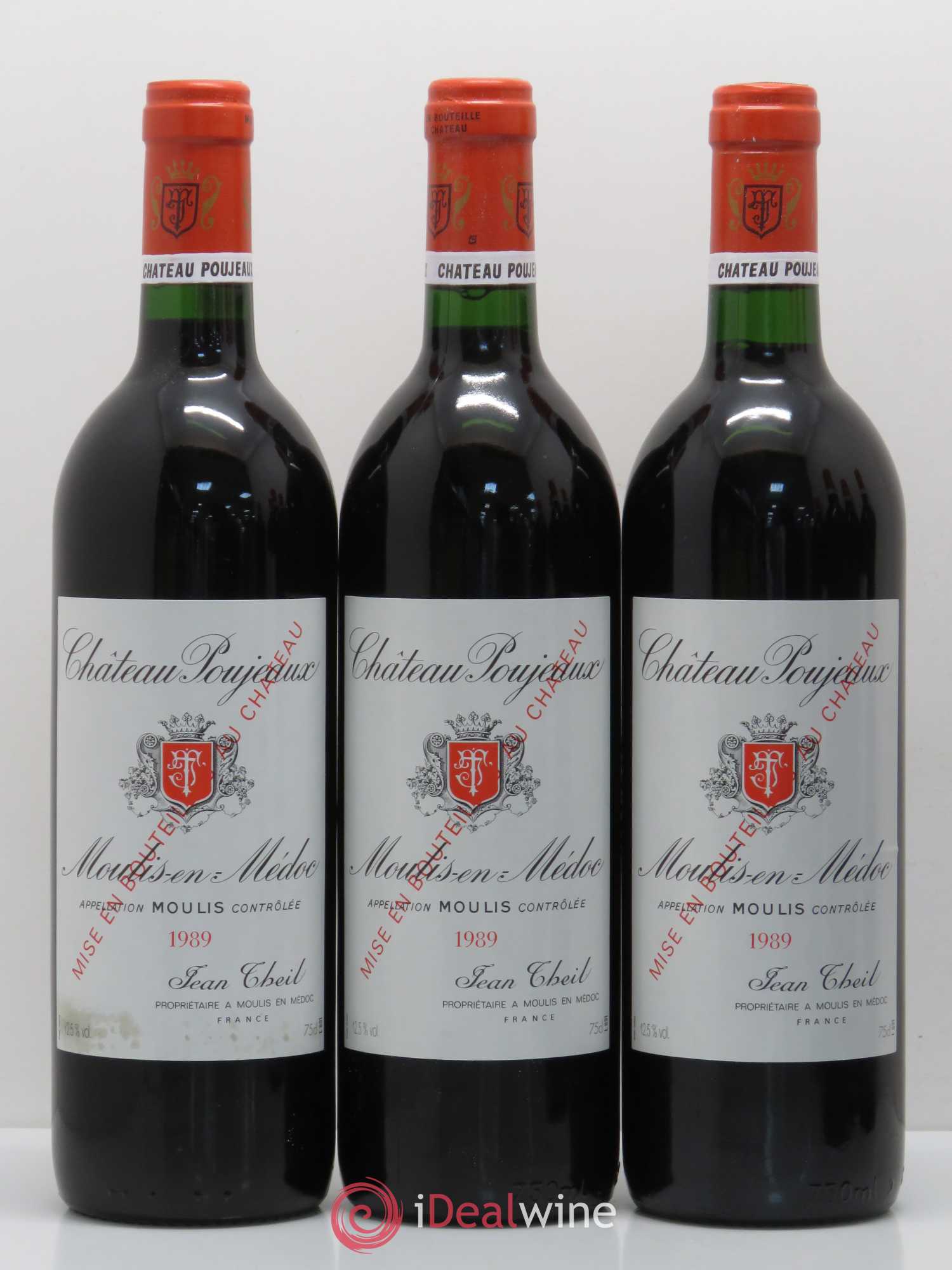 Château Poujeaux 1989 - Lot de 12 bouteilles - 4