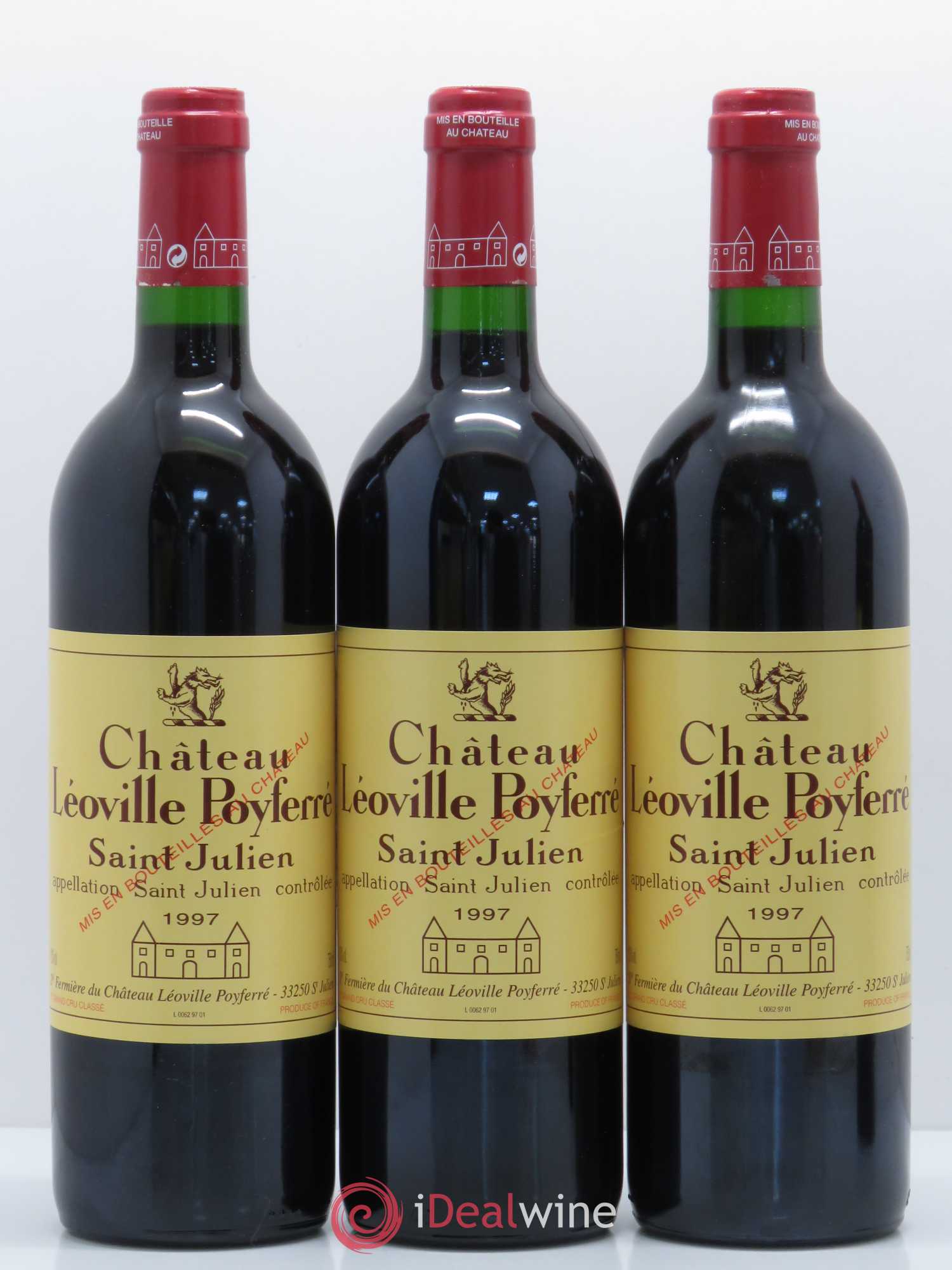 Château Léoville Poyferré 2ème Grand Cru Classé 1997 - Lot de 12 bouteilles - 1