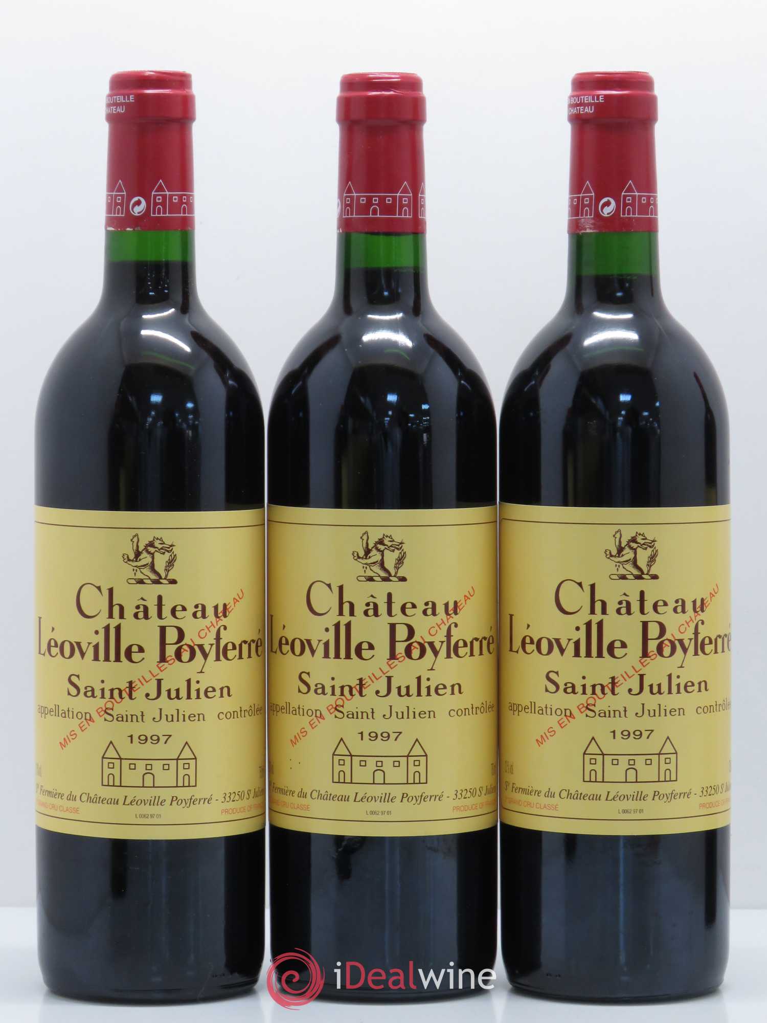 Château Léoville Poyferré 2ème Grand Cru Classé 1997 - Lot de 12 bouteilles - 2