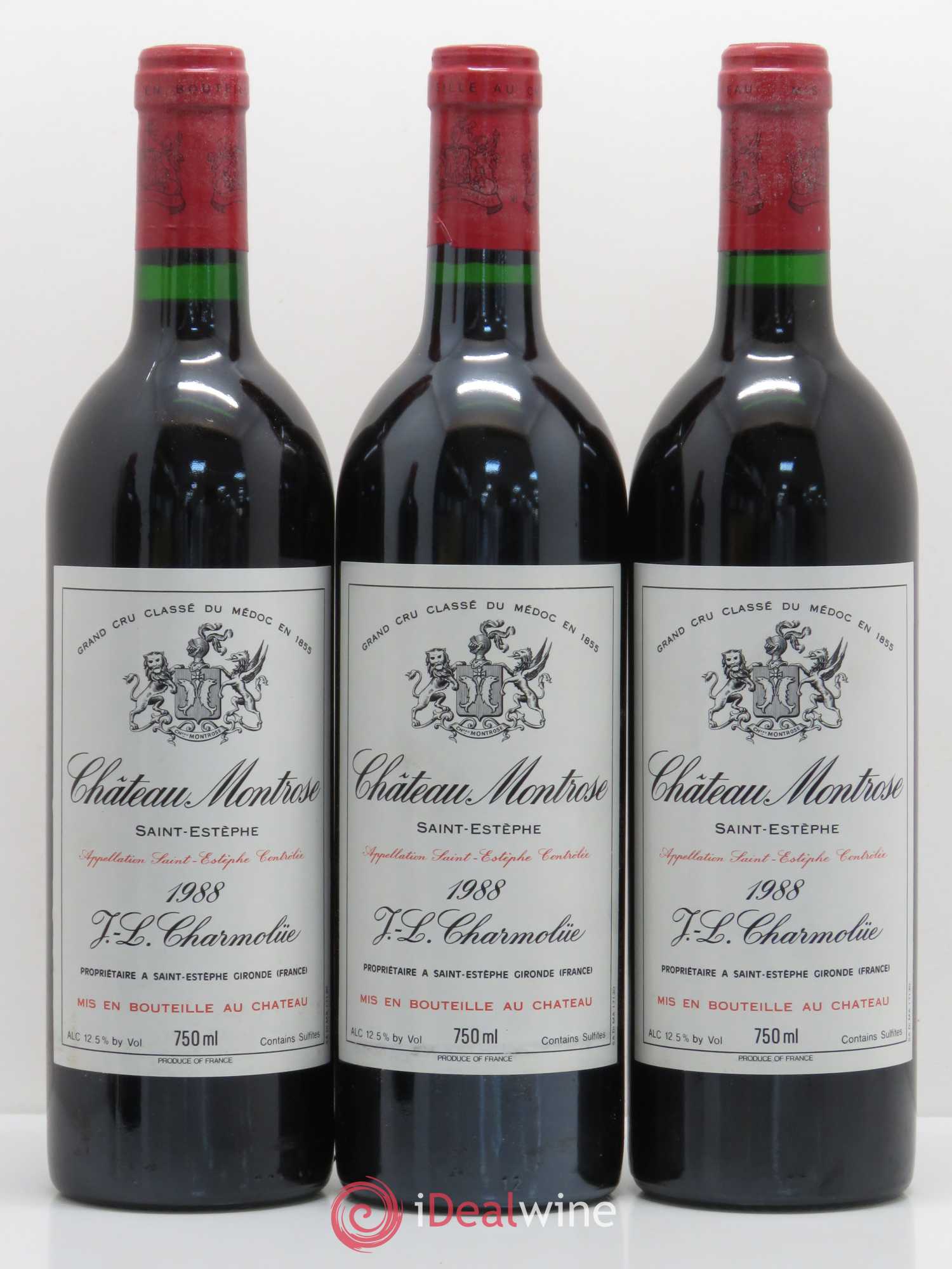 Château Montrose 2ème Grand Cru Classé 1988 - Lot de 12 bouteilles - 1
