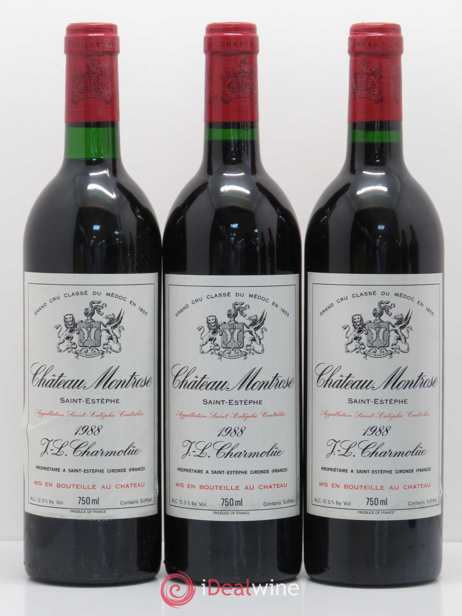 Château Montrose 2ème Grand Cru Classé 1988 - Lot de 12 bouteilles - 3