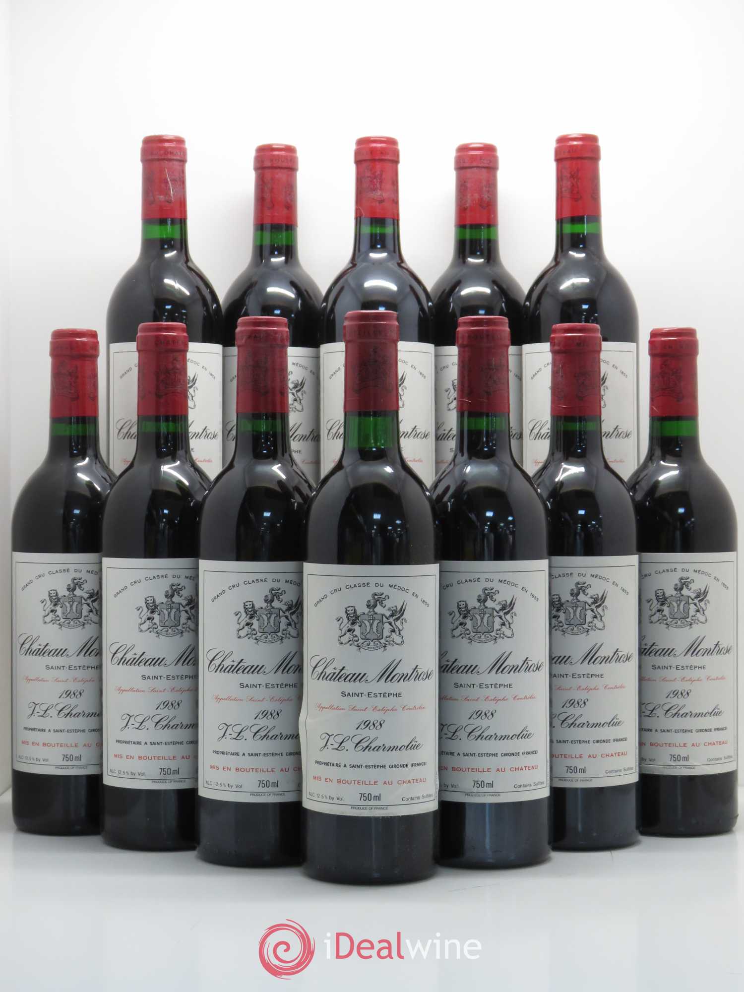 Château Montrose 2ème Grand Cru Classé 1988 - Lot de 12 bouteilles - 0