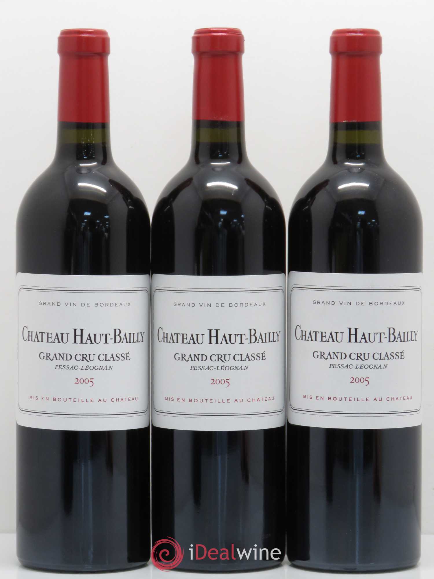 Château Haut-Bailly Cru Classé de Graves 2005 - Lot de 12 bouteilles - 1