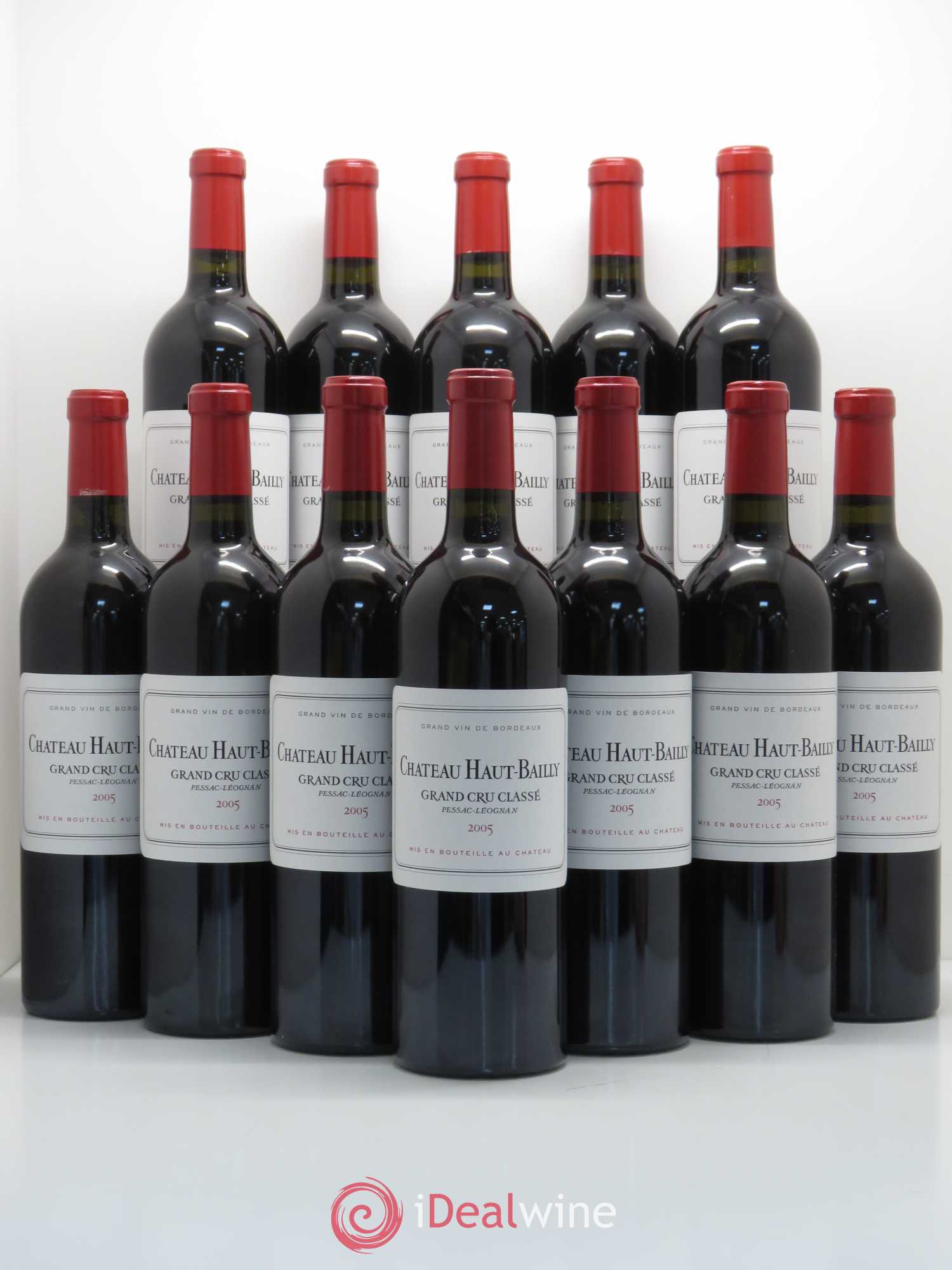 Château Haut-Bailly Cru Classé de Graves 2005 - Lot de 12 bouteilles - 0