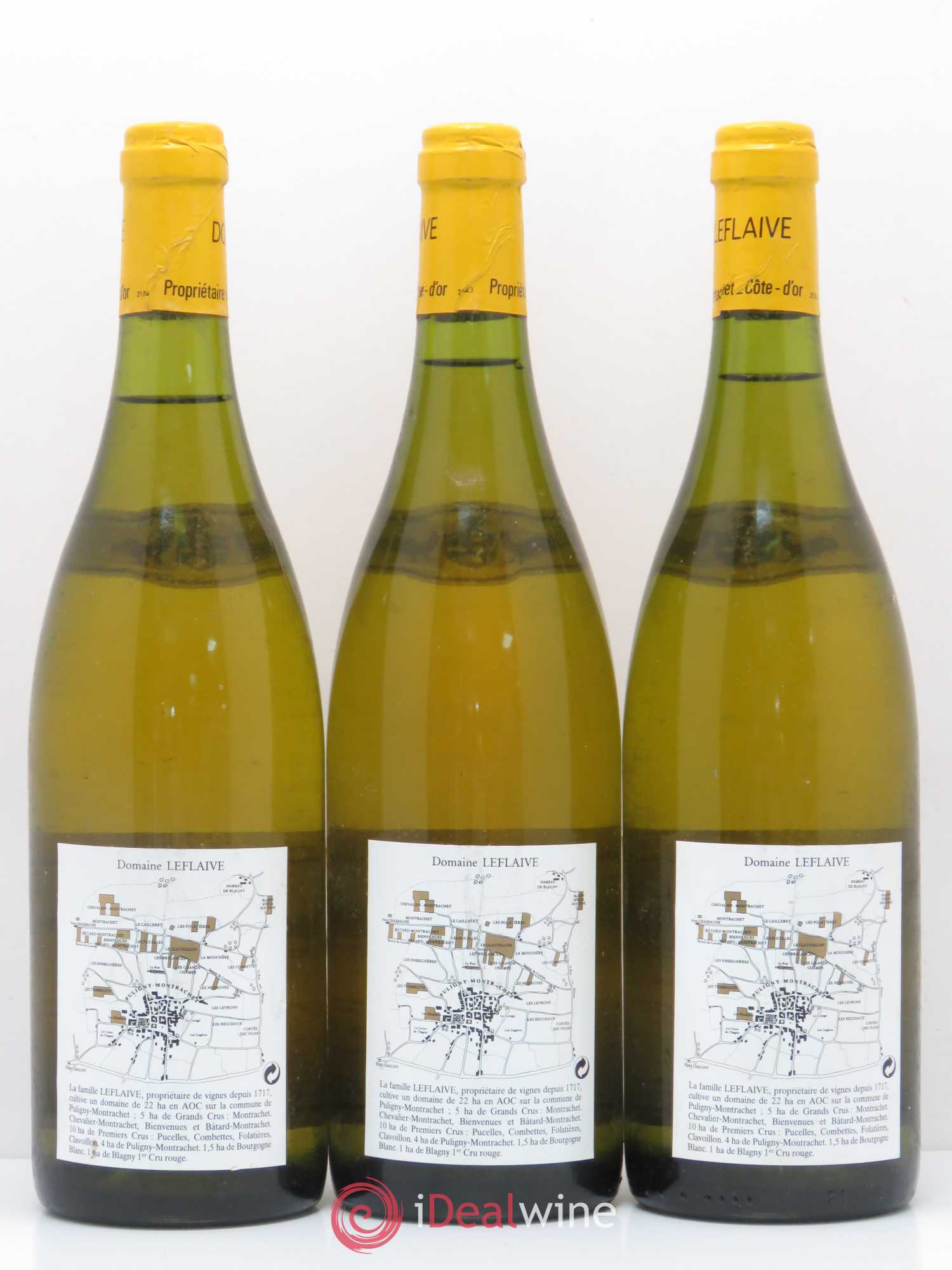 Puligny-Montrachet 1er Cru Clavoillon Leflaive (Domaine) 1993 - Lot de 3 bouteilles - 1