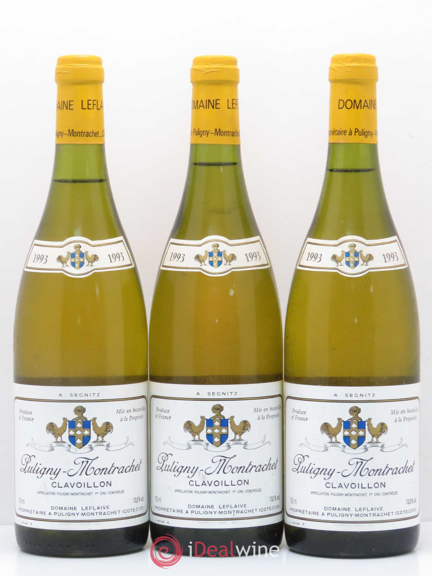 Puligny-Montrachet 1er Cru Clavoillon Leflaive (Domaine) 1993 - Lot de 3 bouteilles - 0