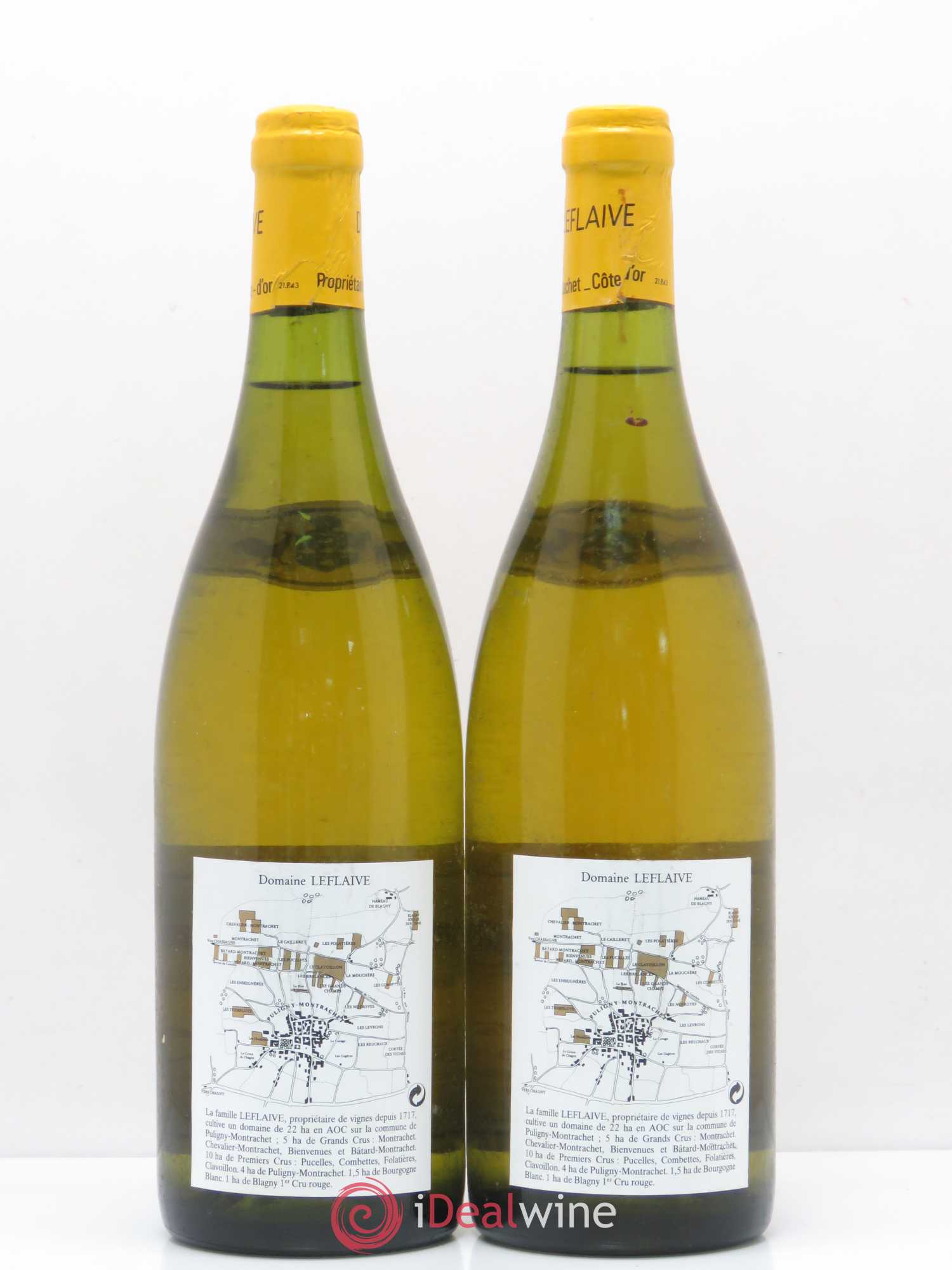 Puligny-Montrachet 1er Cru Clavoillon Leflaive (Domaine) 1993 - Lot de 2 bouteilles - 1