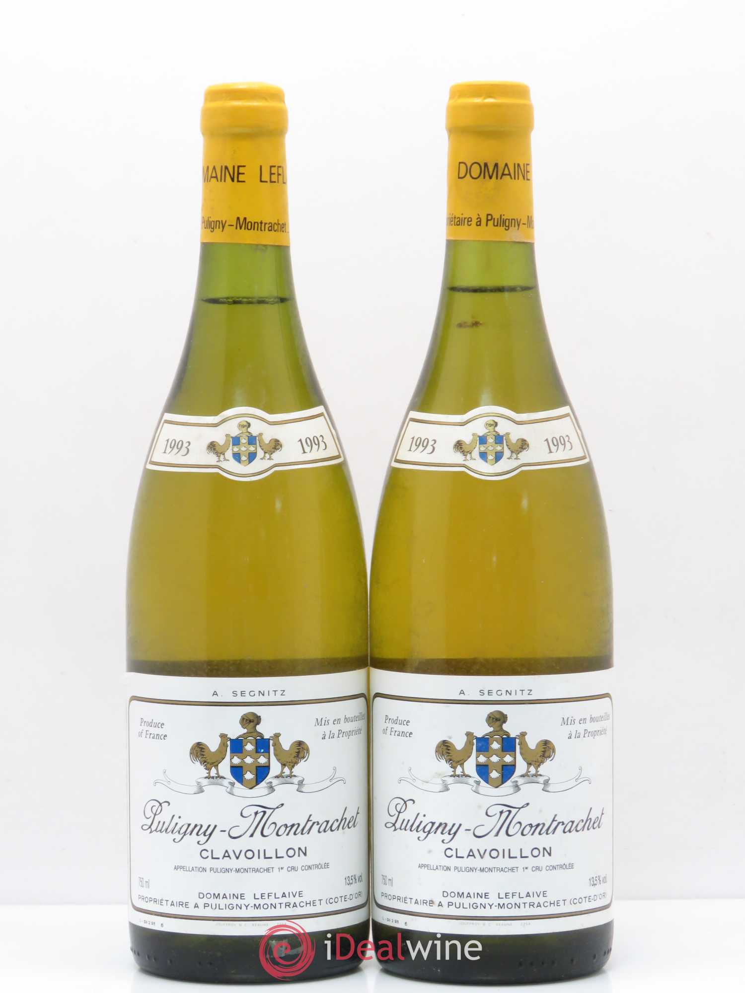 Puligny-Montrachet 1er Cru Clavoillon Leflaive (Domaine) 1993 - Lot de 2 bouteilles - 0