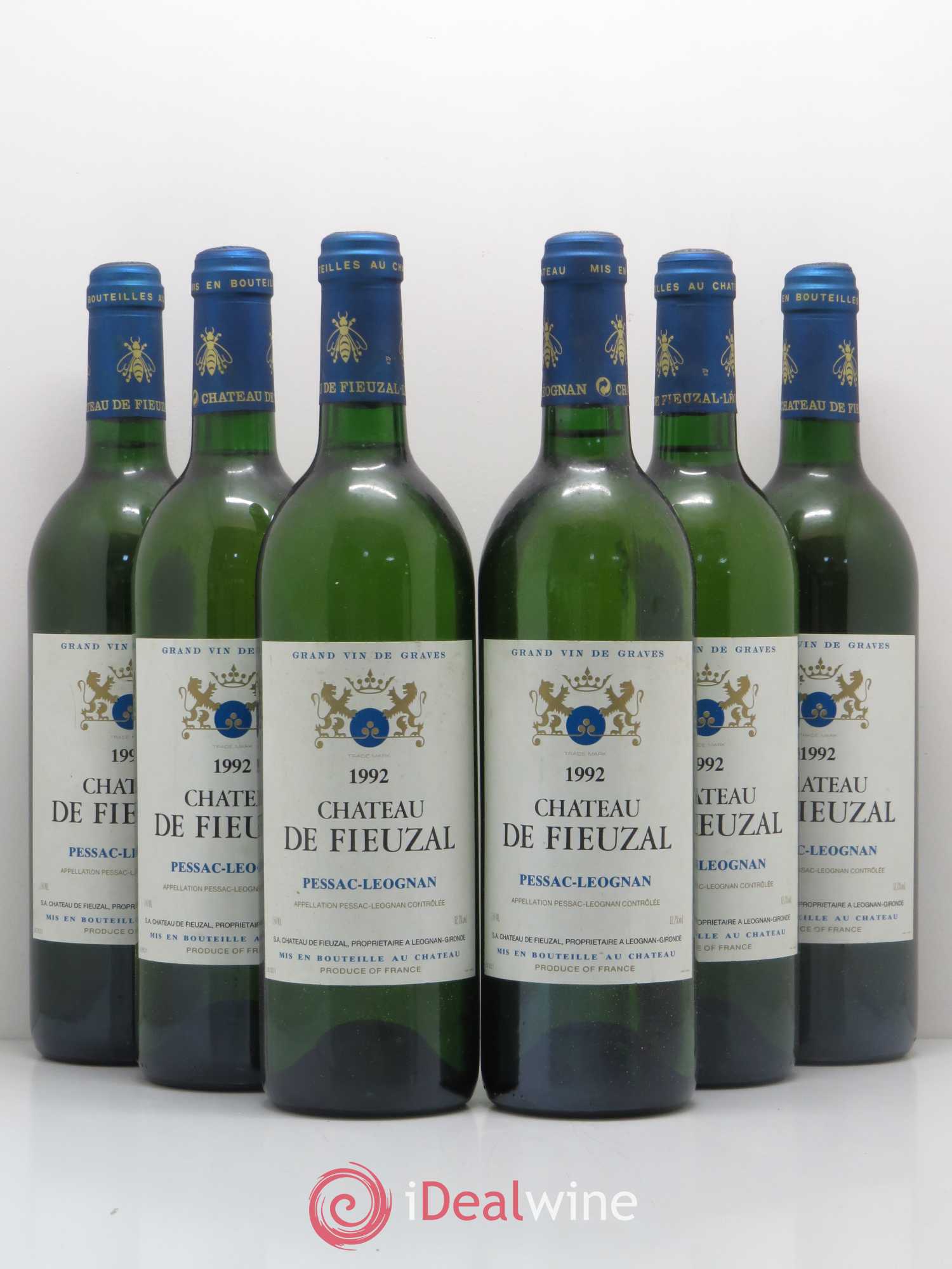 Château de Fieuzal 1992 - Lot de 6 bouteilles - 0