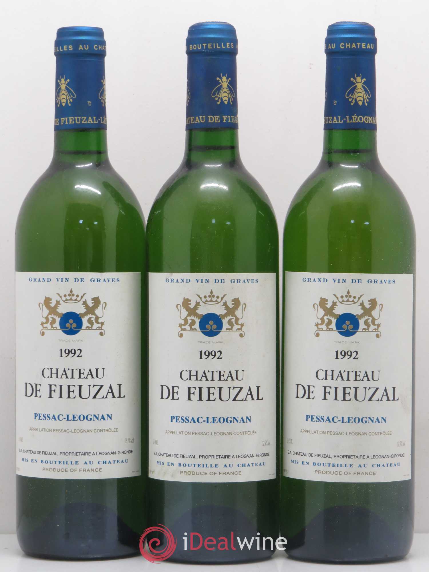 Château de Fieuzal 1992 - Lot de 3 bouteilles - 0