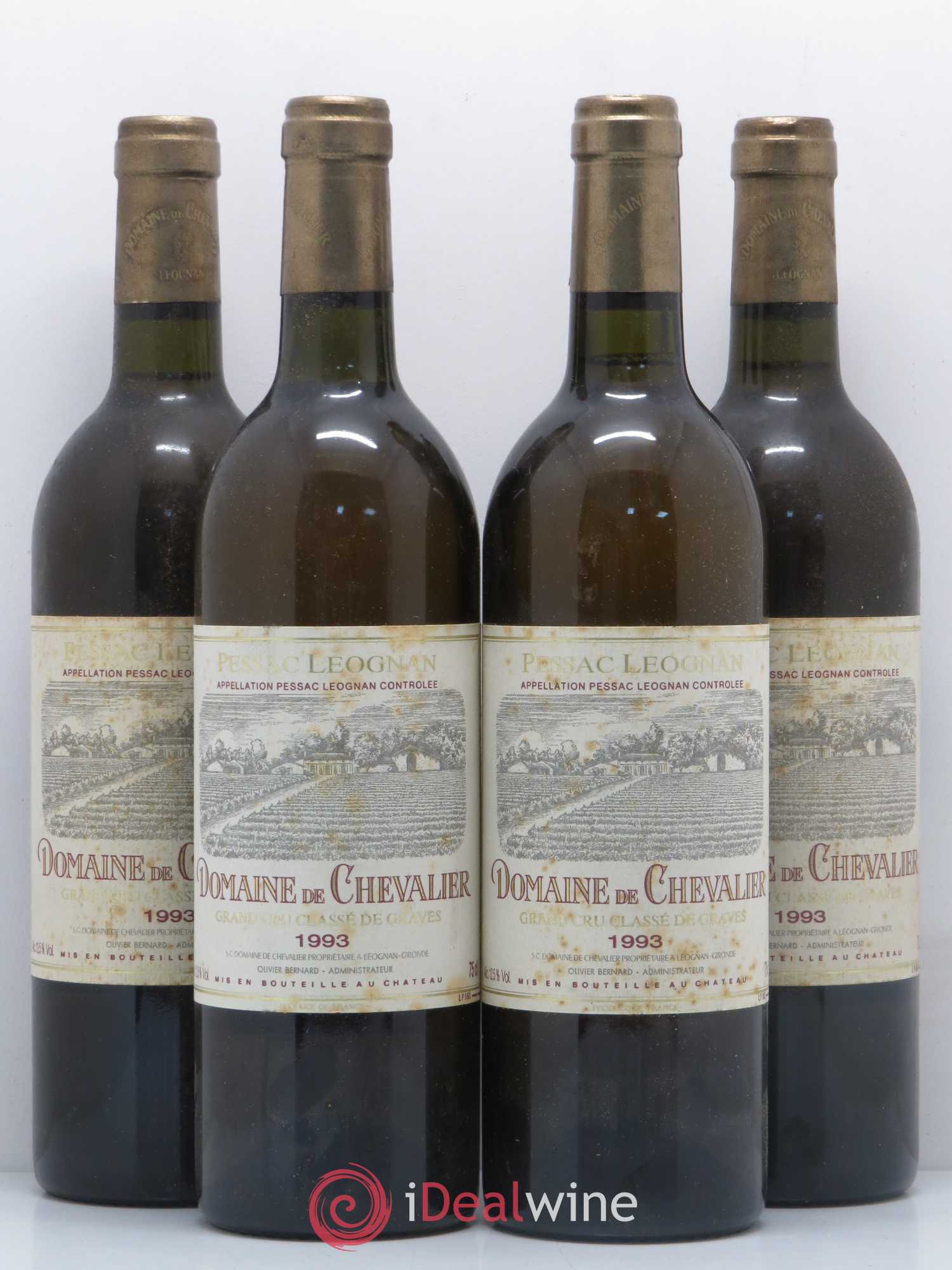 Domaine de Chevalier Cru Classé de Graves 1993 - Lot de 4 bouteilles - 0