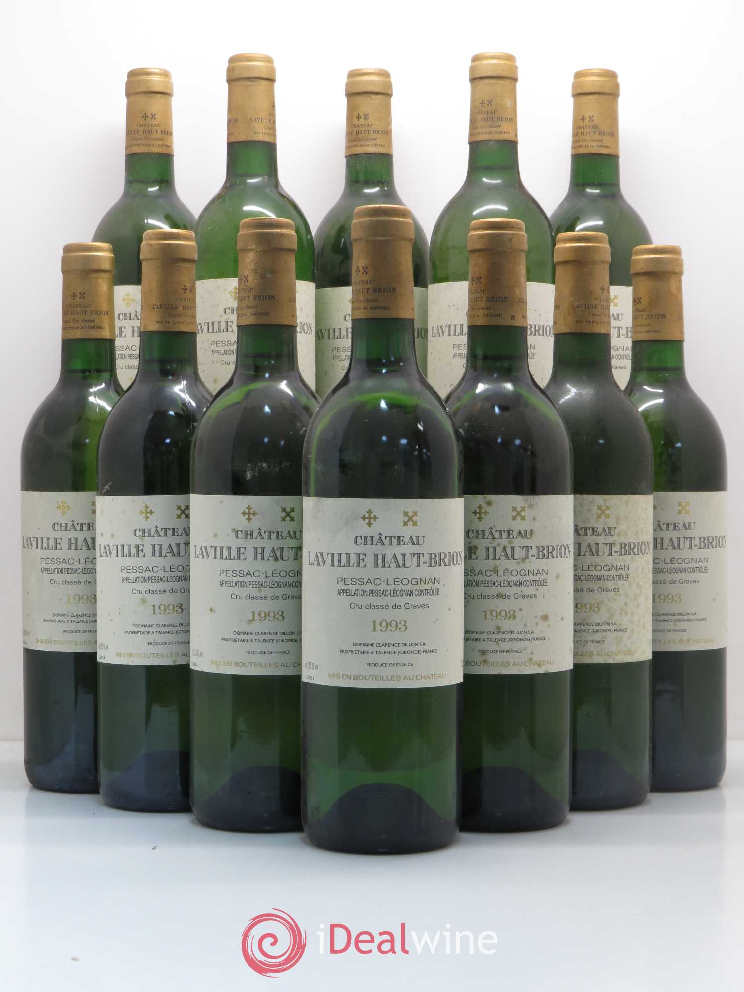 Château Laville Haut-Brion Cru Classé de Graves 1993 - Lot de 12 bouteilles - 0