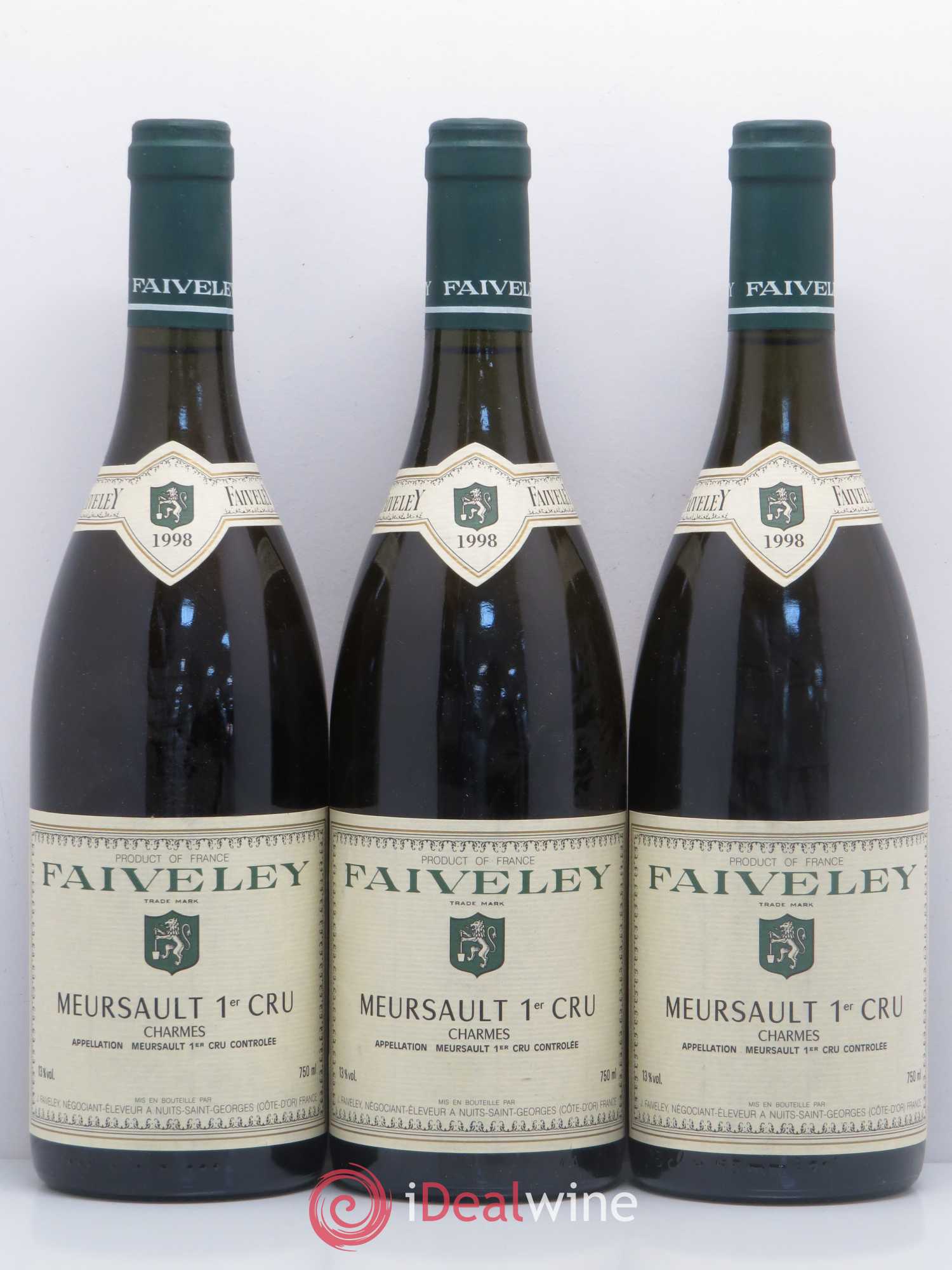 Meursault 1er Cru Charmes Faiveley 1998 - Posten von 6 Flaschen - 2