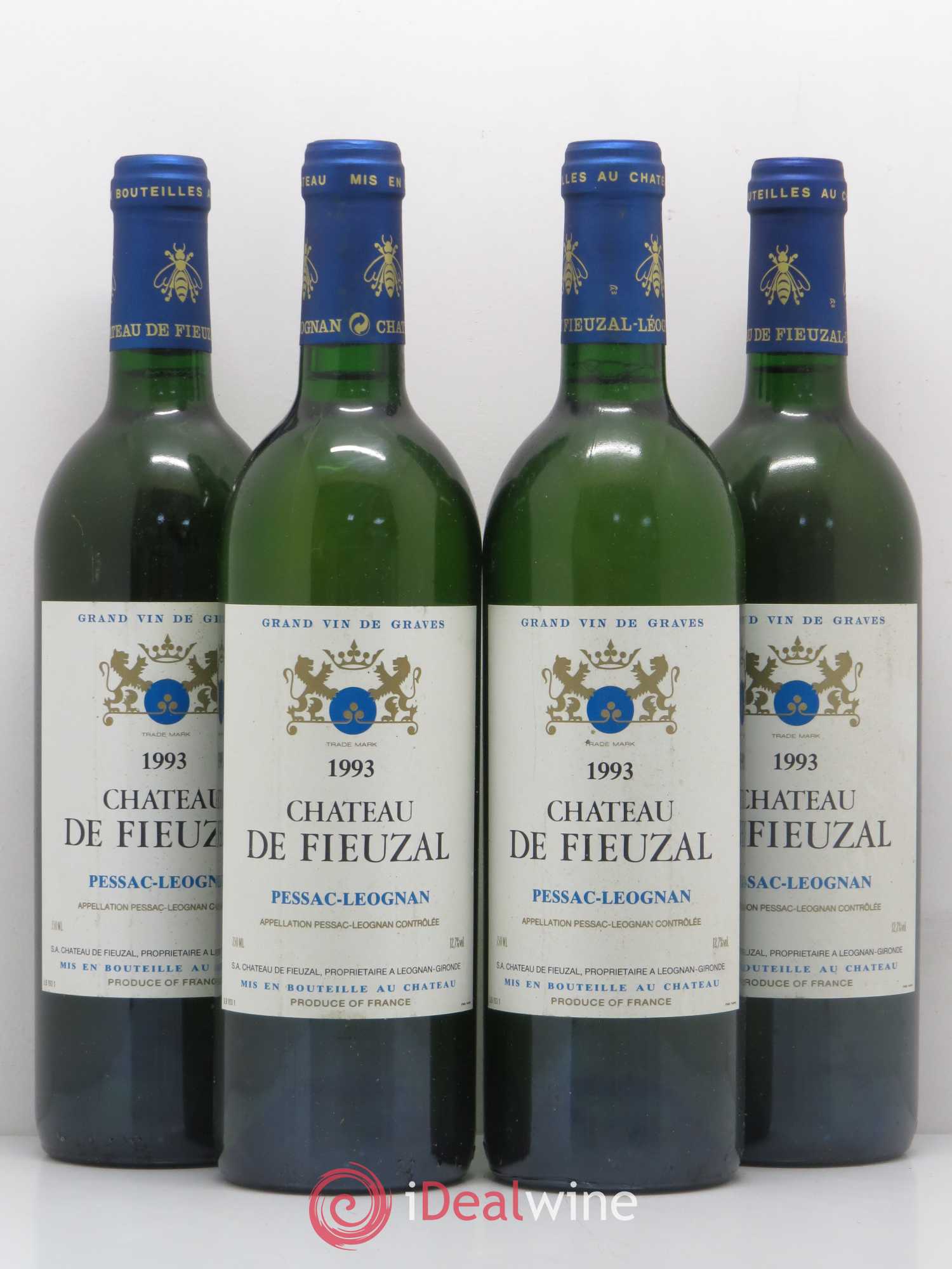 Château de Fieuzal 1993 - Lot de 4 bouteilles - 0