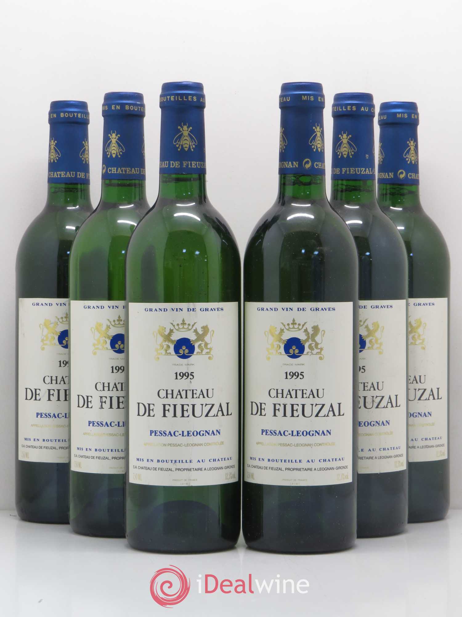 Château de Fieuzal 1995 - Lot de 6 bouteilles - 0