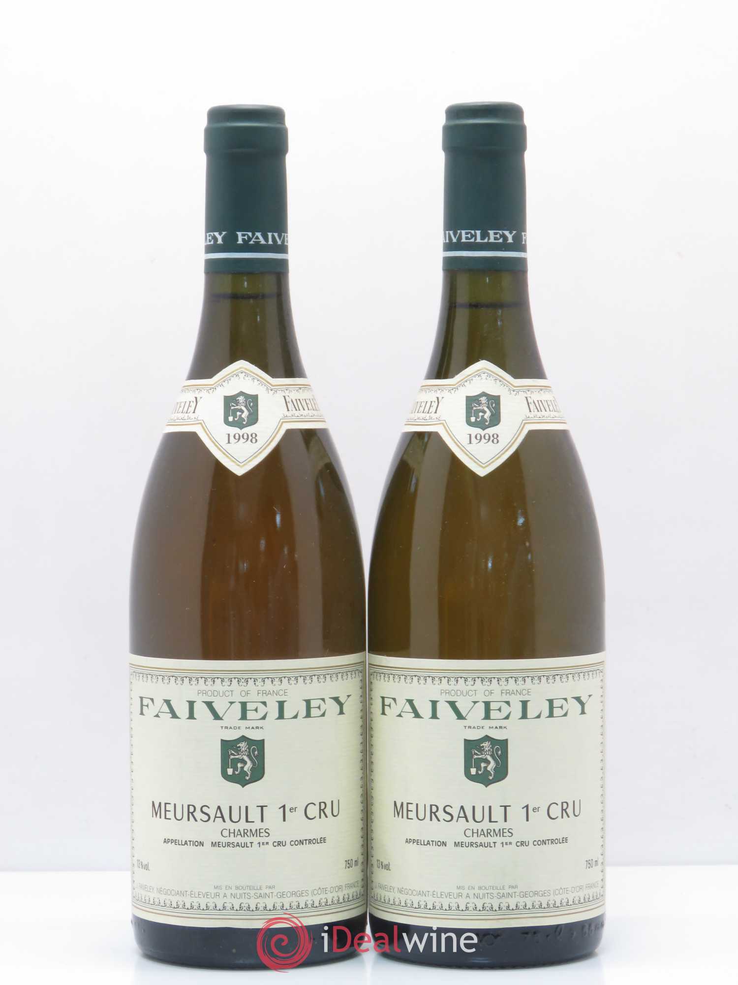 Meursault 1er Cru Charmes Faiveley 1998 - Posten von 2 Flaschen - 0
