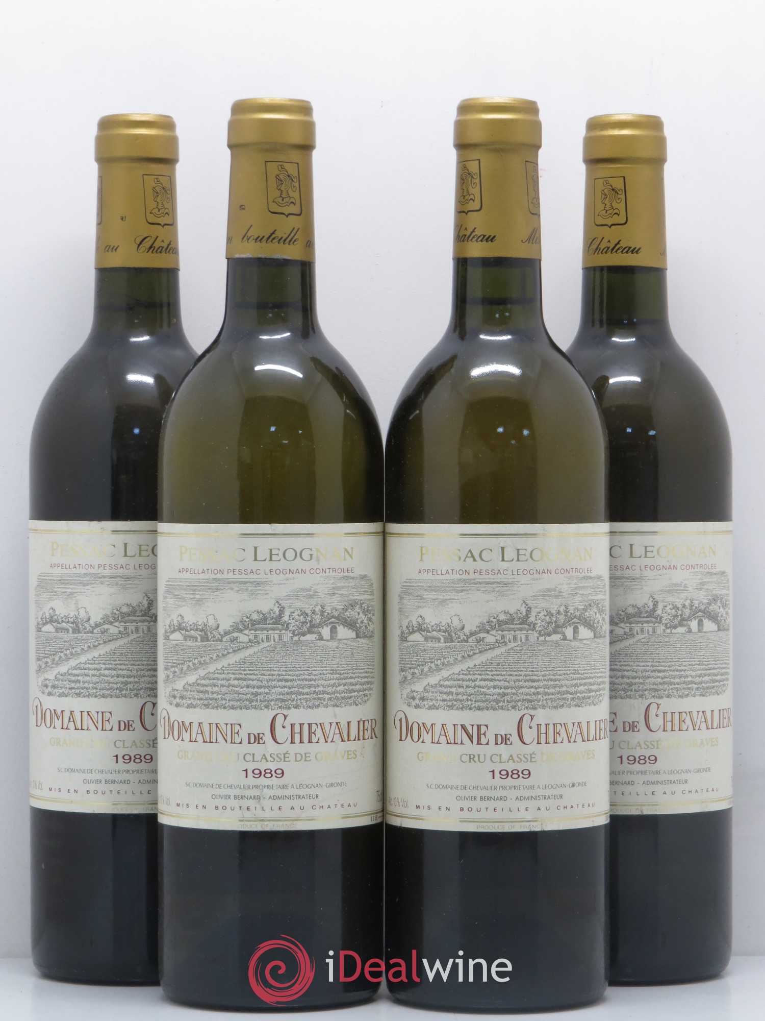 Domaine de Chevalier Cru Classé de Graves 1989 - Lot de 4 bouteilles - 0