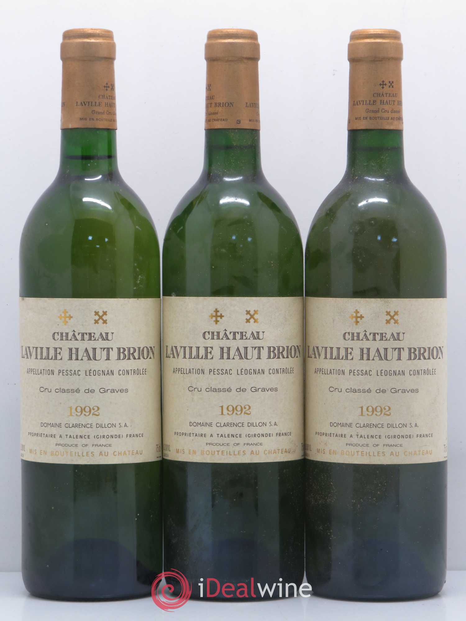 Château Laville Haut-Brion Cru Classé de Graves 1992 - Lot de 12 bouteilles - 1