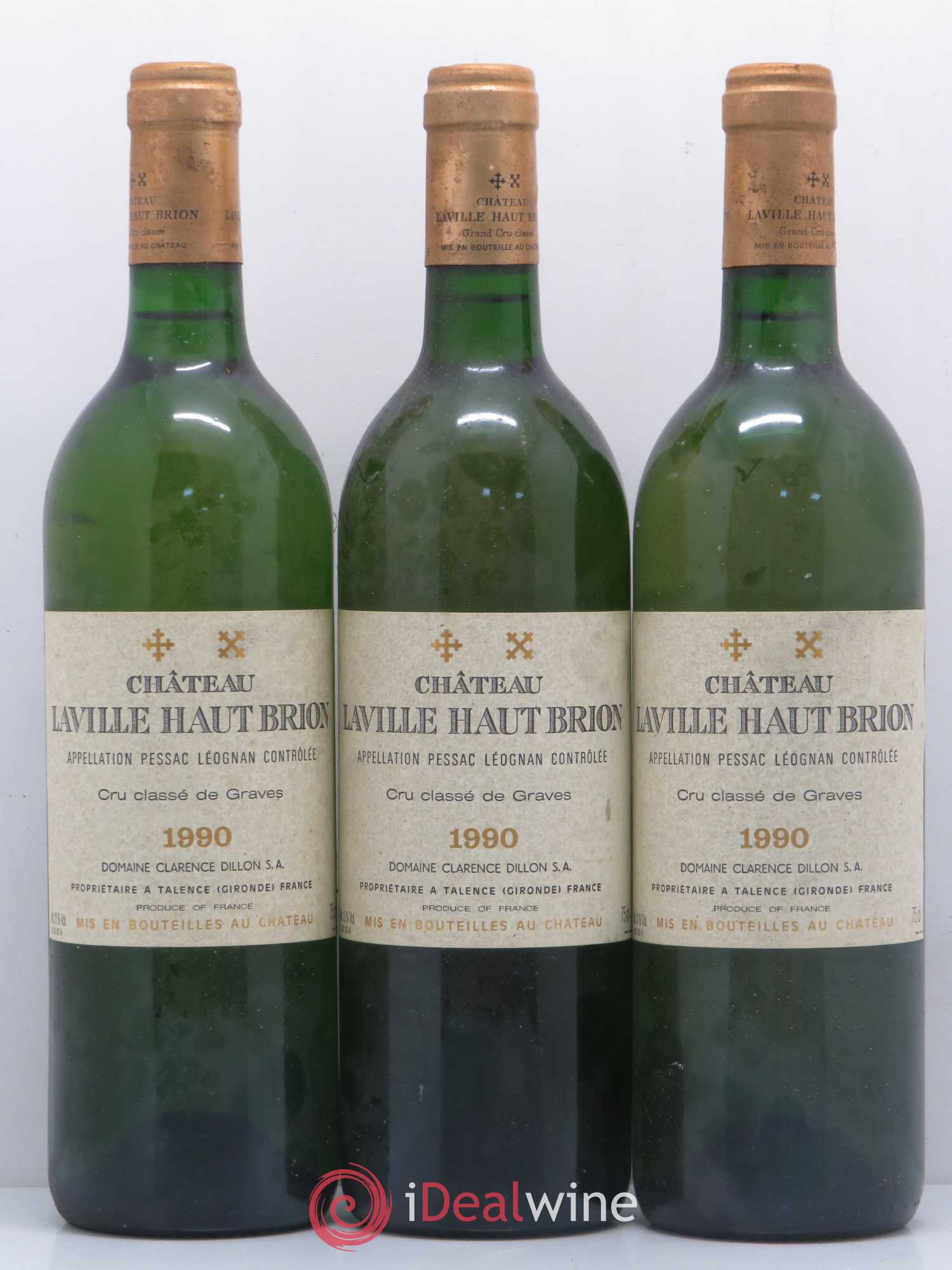 Château Laville Haut-Brion Cru Classé de Graves 1990 - Lot de 6 bouteilles - 1