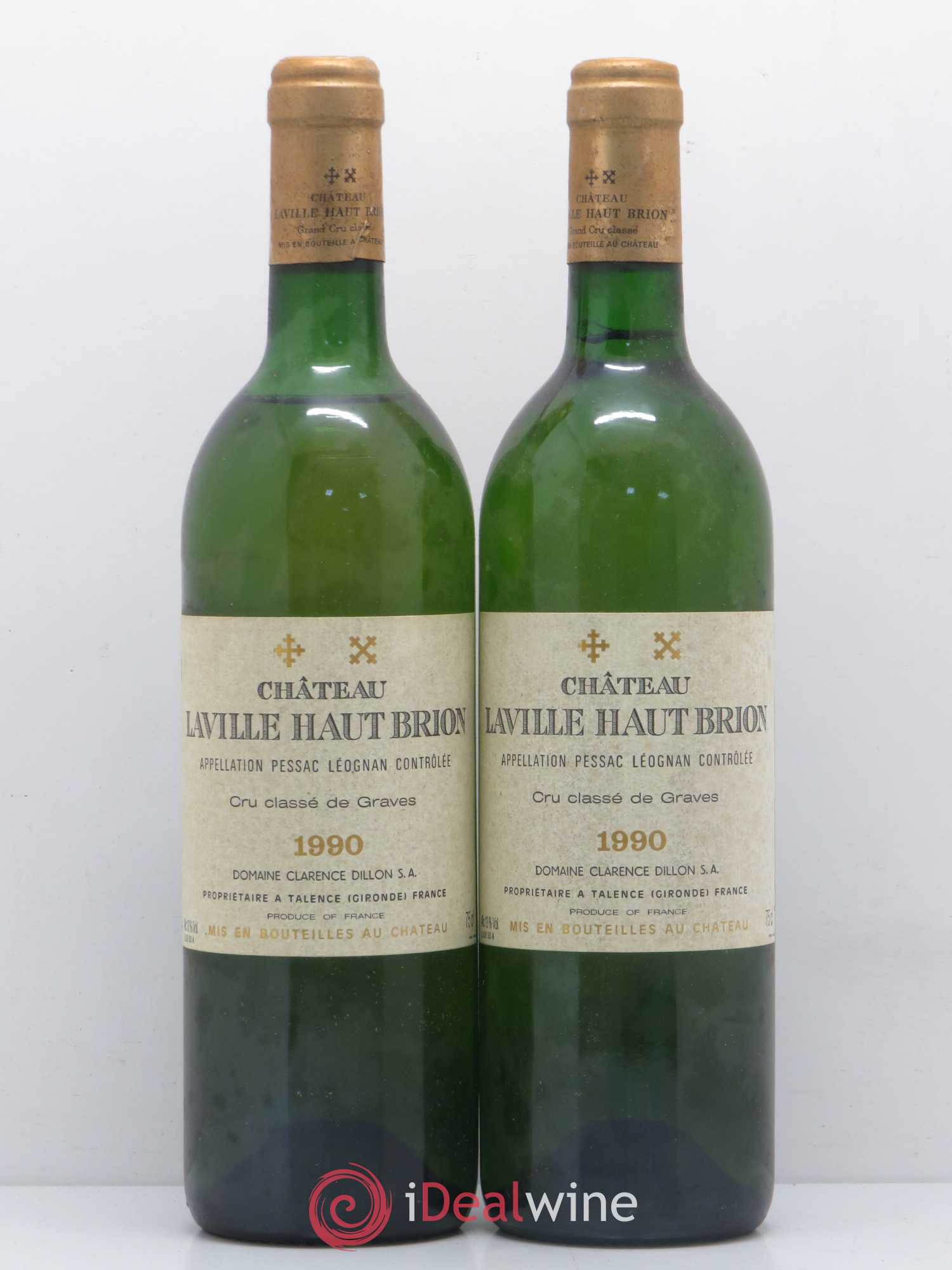 Château Laville Haut-Brion Cru Classé de Graves 1990 - Lot de 2 bouteilles - 0