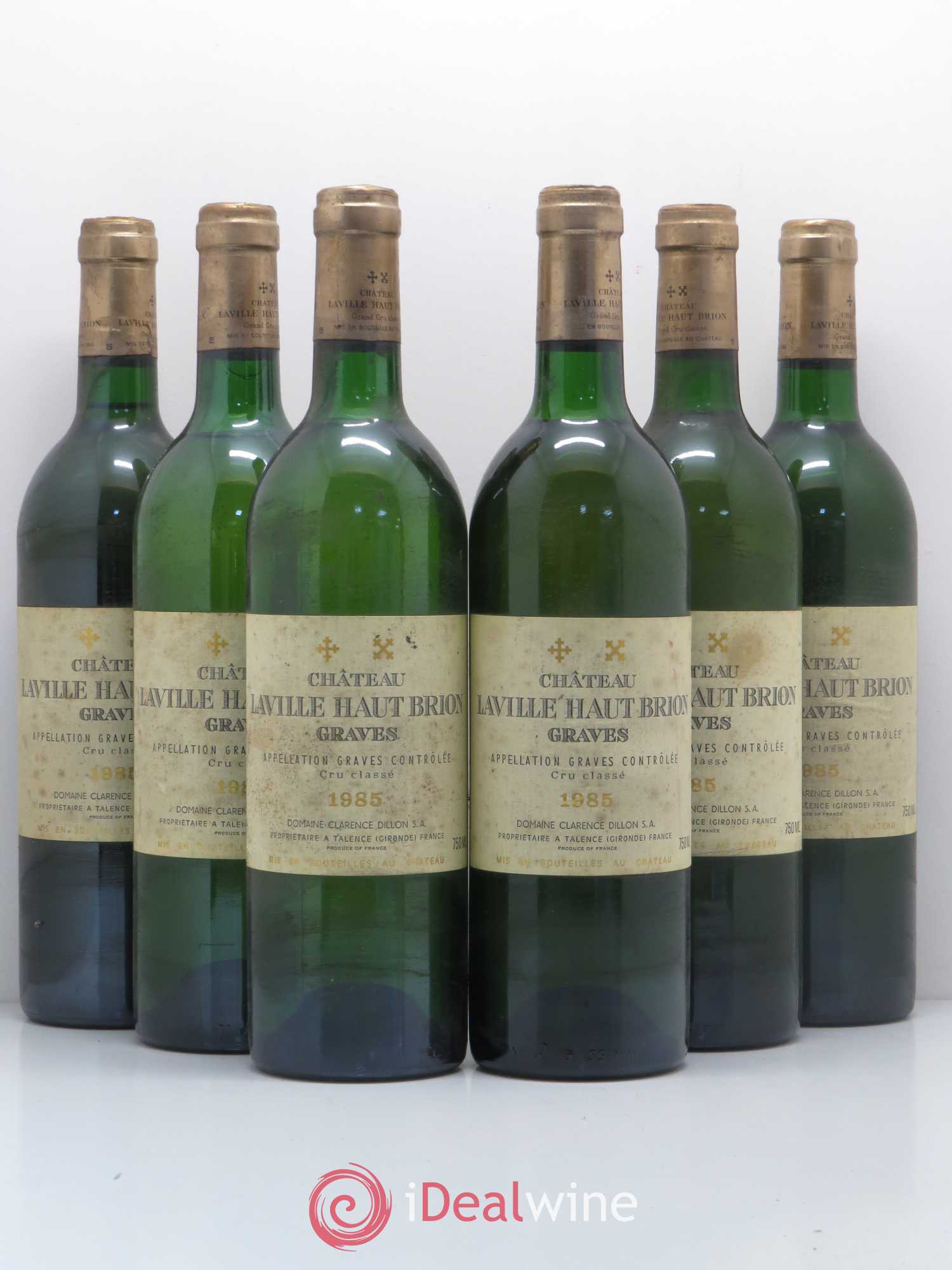 Château Laville Haut-Brion Cru Classé de Graves 1985 - Lot de 6 bouteilles - 0