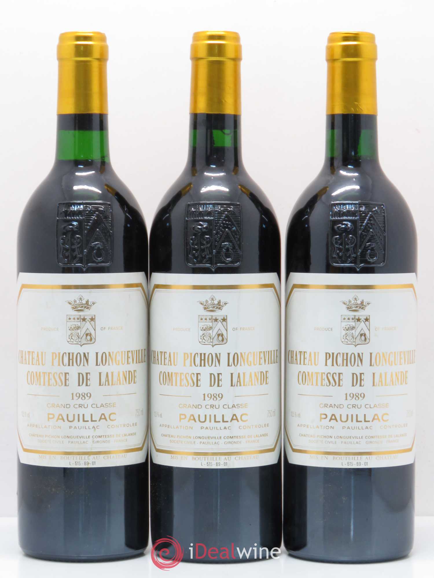Château Pichon Longueville Comtesse de Lalande 2ème Grand Cru Classé 1989 - Lot de 6 bouteilles - 2