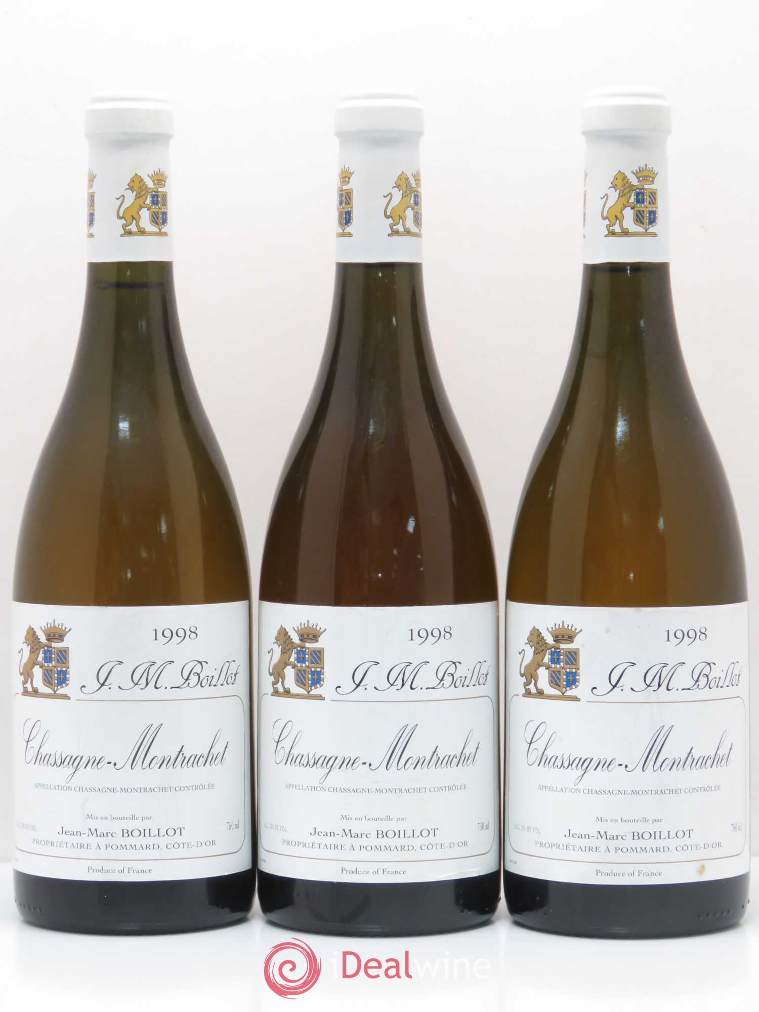 Chassagne-Montrachet Jean-Marc Boillot 1998 - Posten von 3 Flaschen - 0