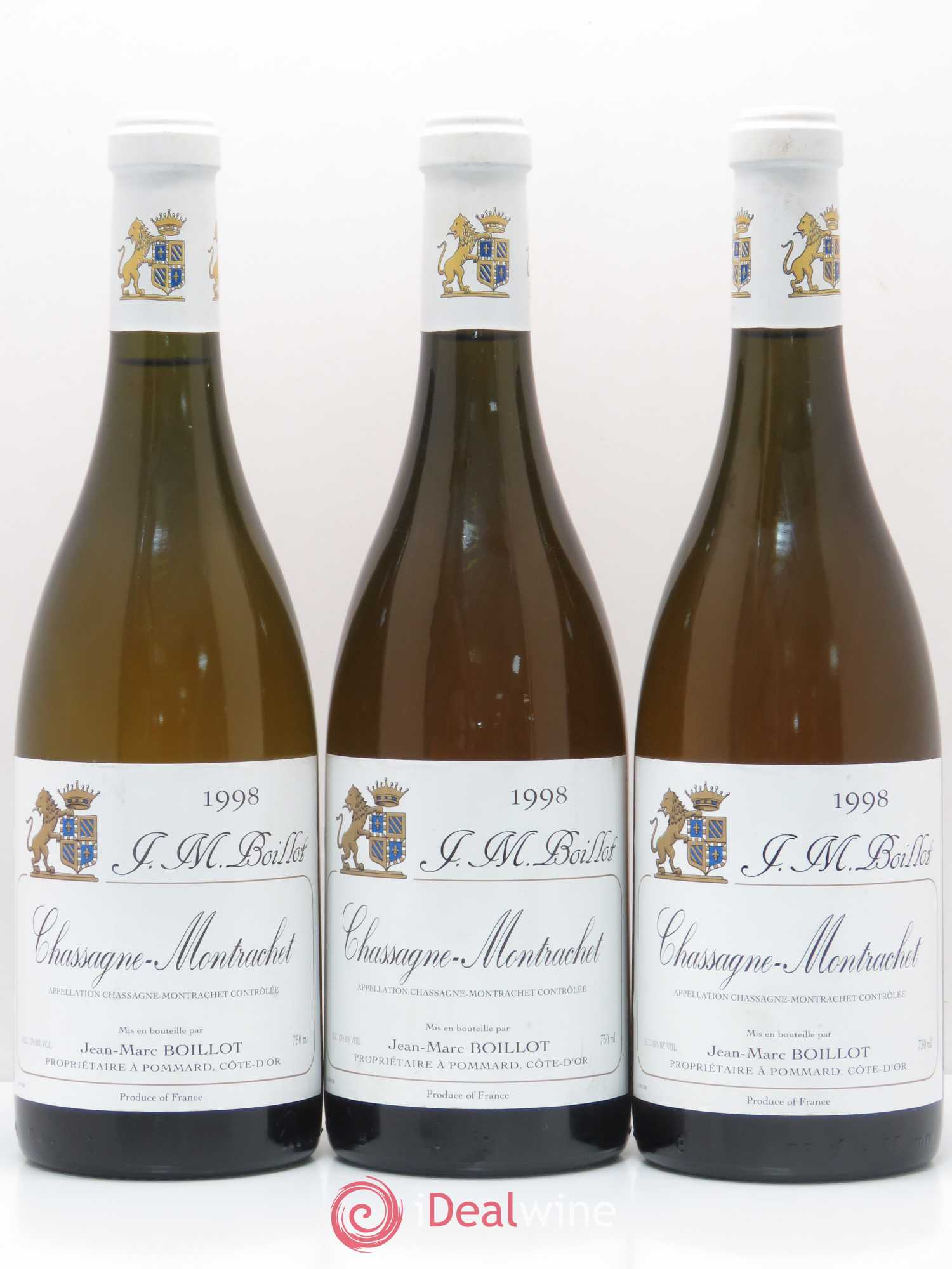 Chassagne-Montrachet Jean-Marc Boillot 1998 - Posten von 3 Flaschen - 0