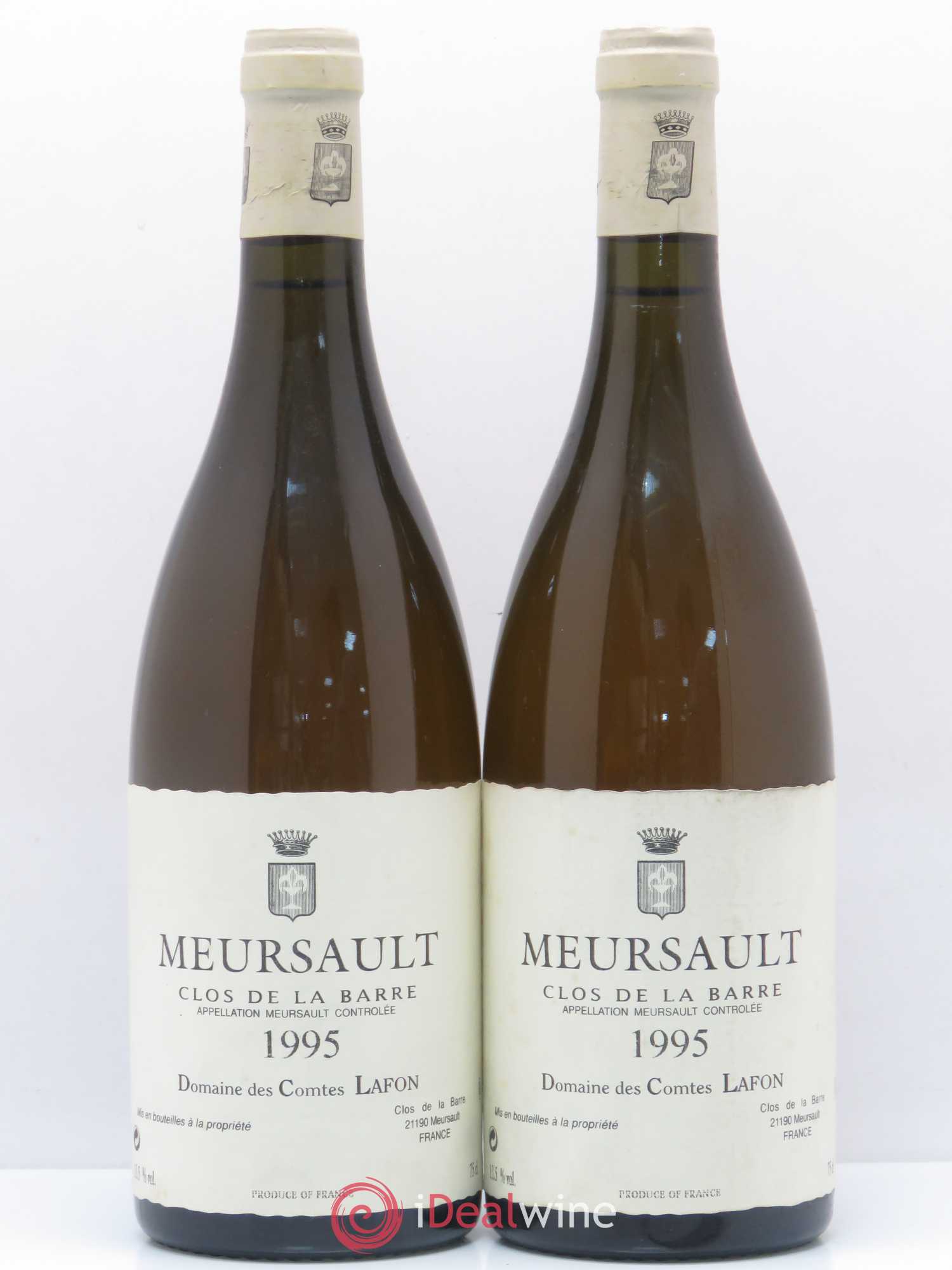 Meursault Clos de la Barre Comtes Lafon (Domaine des) 1995 - Lot de 2 bouteilles - 0