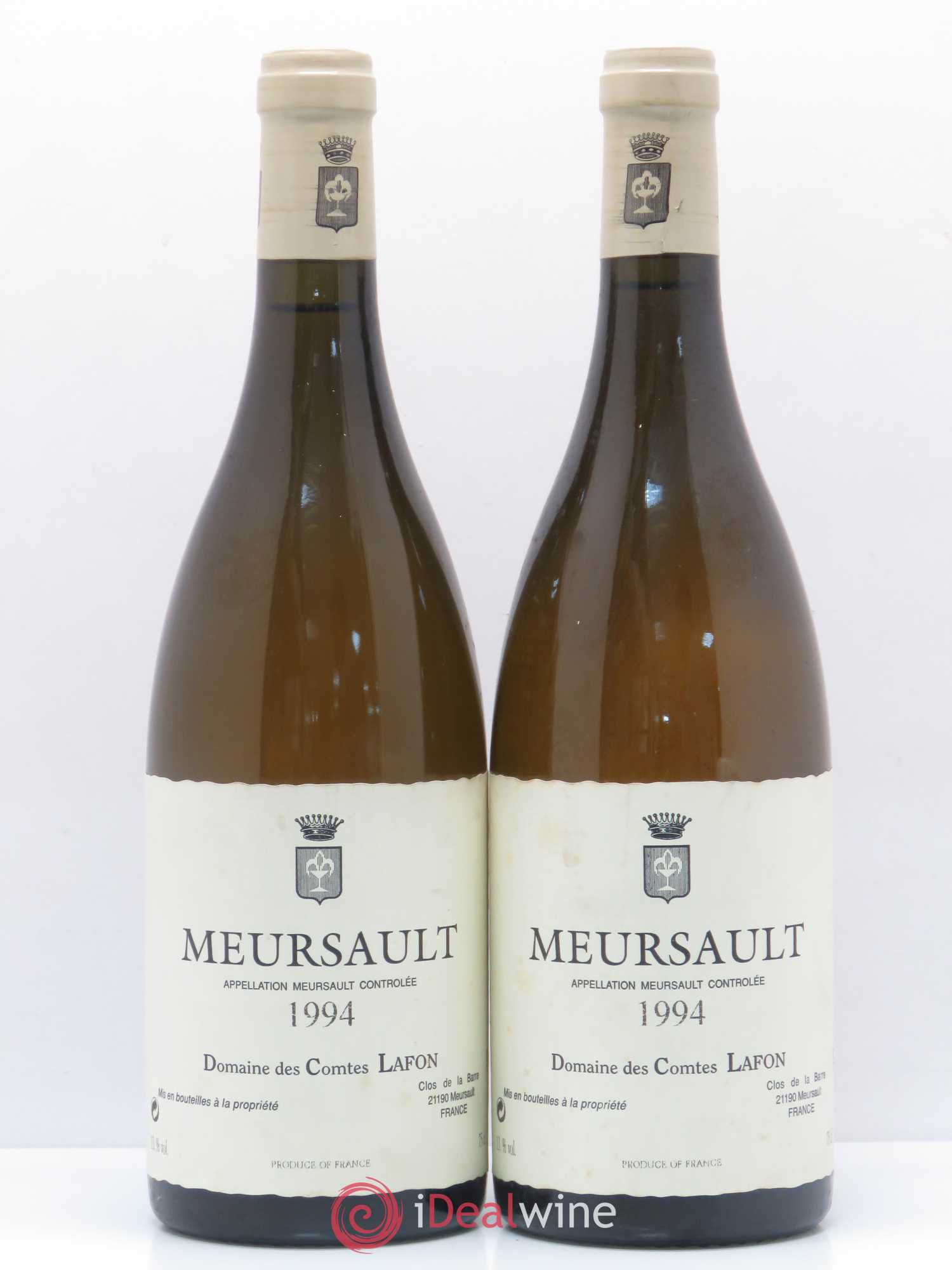 Meursault Comtes Lafon (Domaine des) 1994 - Lot de 2 bouteilles - 0