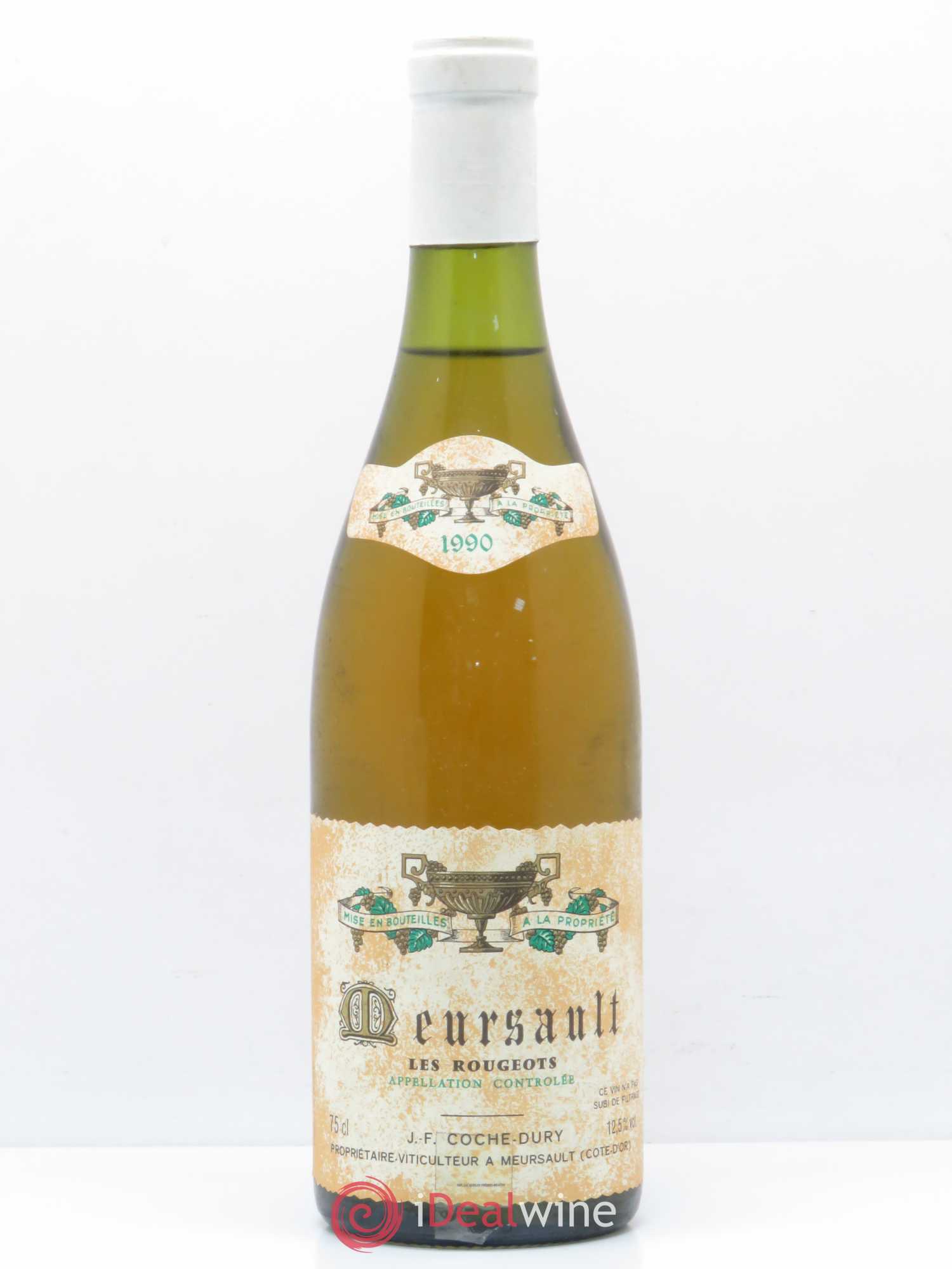 Meursault Les Rougeots Coche Dury (Domaine) 1990 - Lot de 1 bouteille - 0